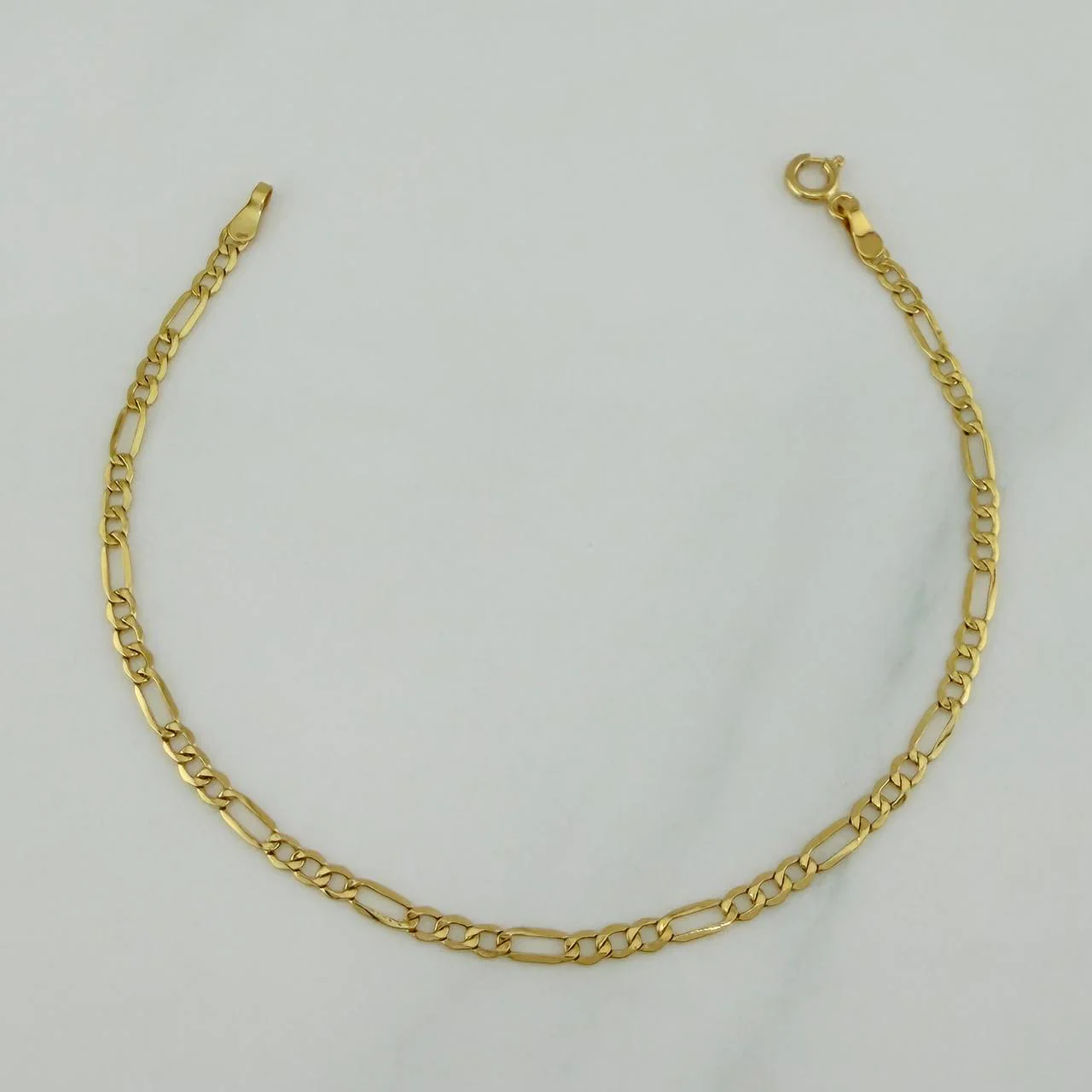 Pulso Figaro 1.25 g / 19 cm / 1 mm Oro Amarillo 18K