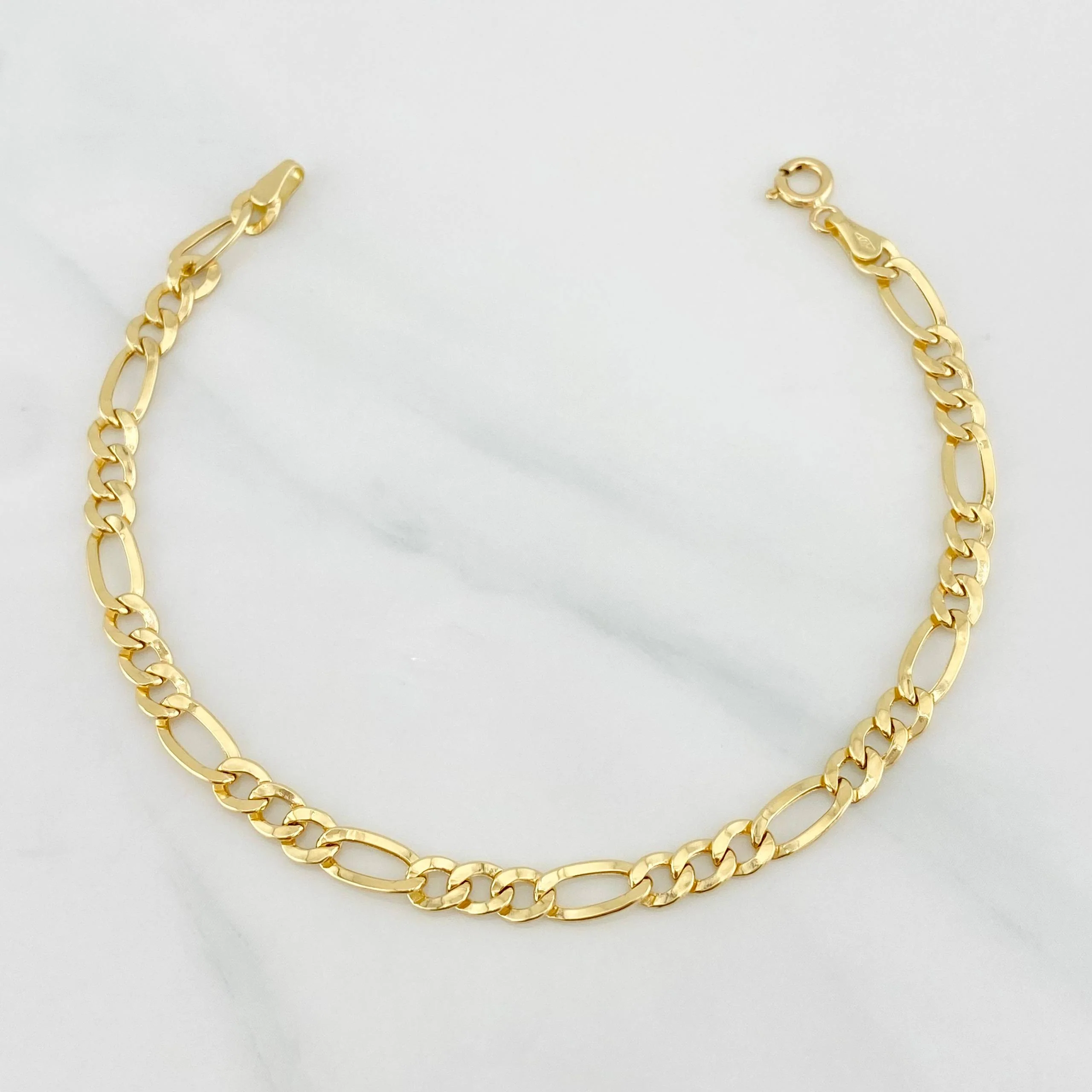 Pulso Figaro 2.3g / 19cm / 4.26mm Oro Amarillo 18K