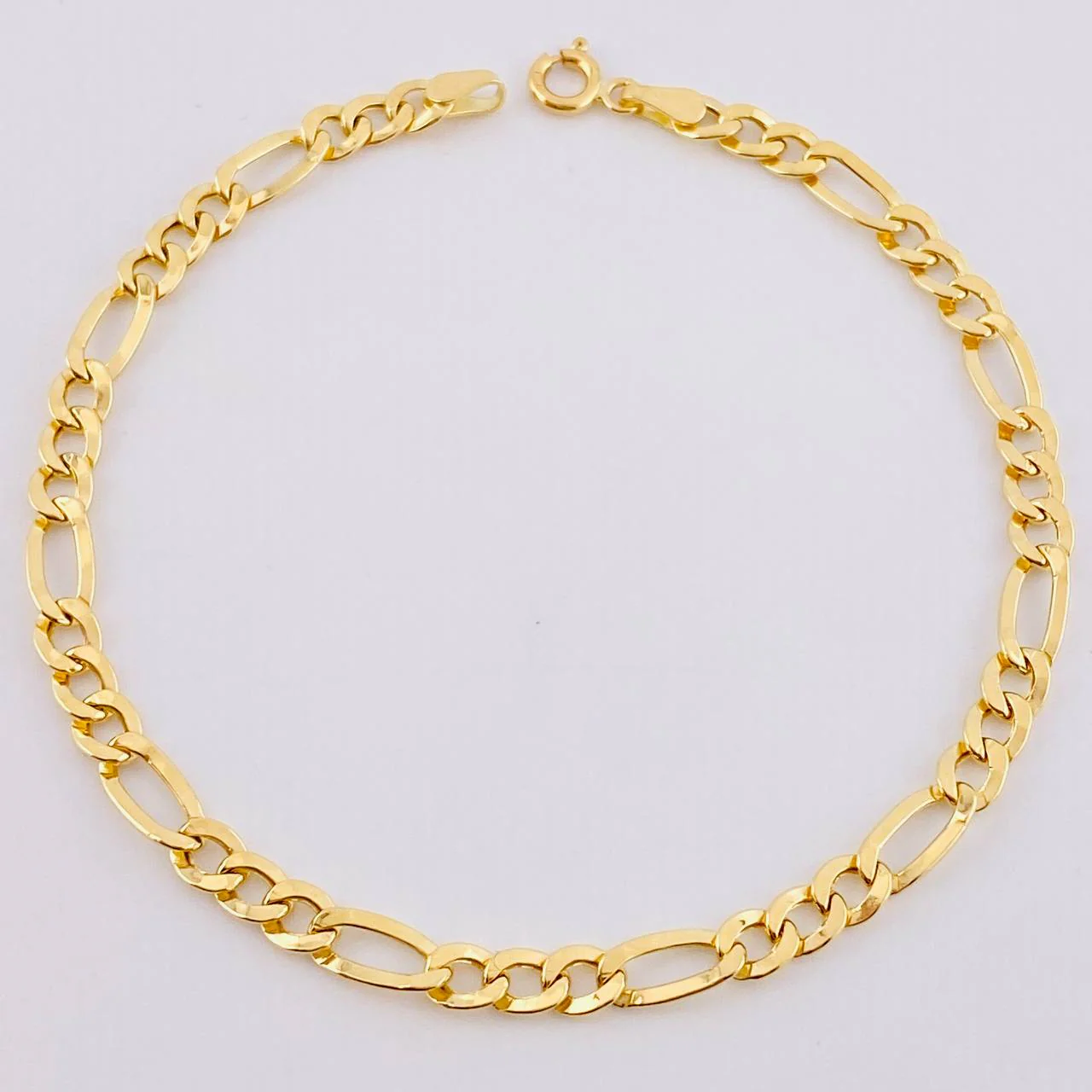 Pulso Figaro 2.5gr / 19.5cm / 4.3mm Oro Amarillo +1 18K *