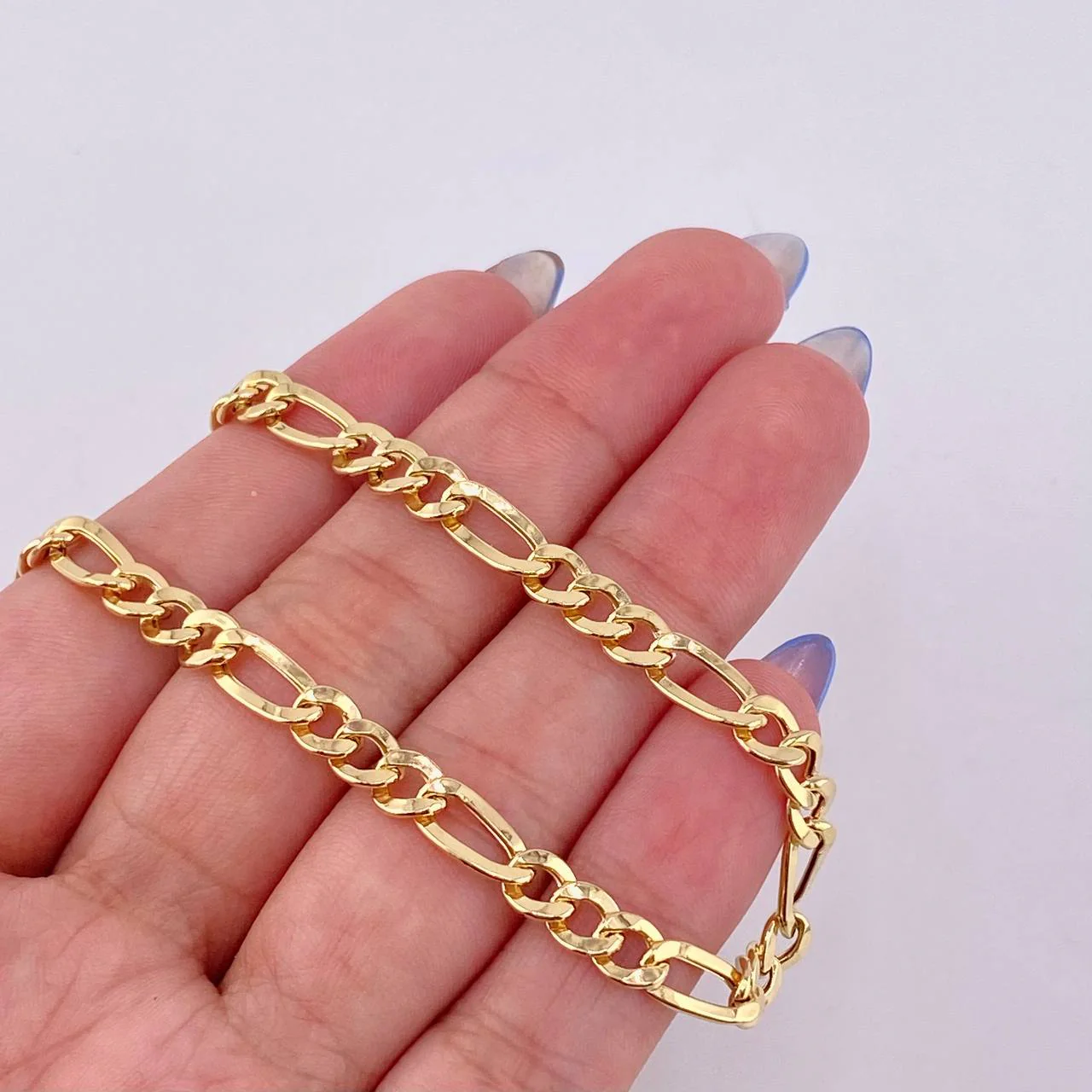 Pulso Figaro 4.7gr / 20cm / 5.2mm Oro Amarillo 18K - Image 3