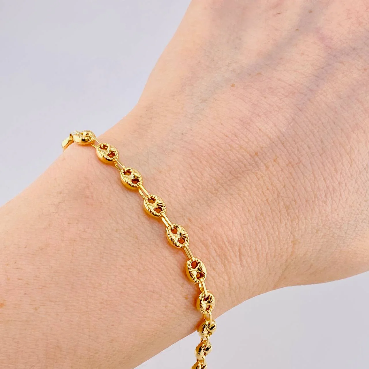 Pulso GC Diamantado 3.2g / 19cm / 4.5mm Oro Amarillo 18K - Image 3