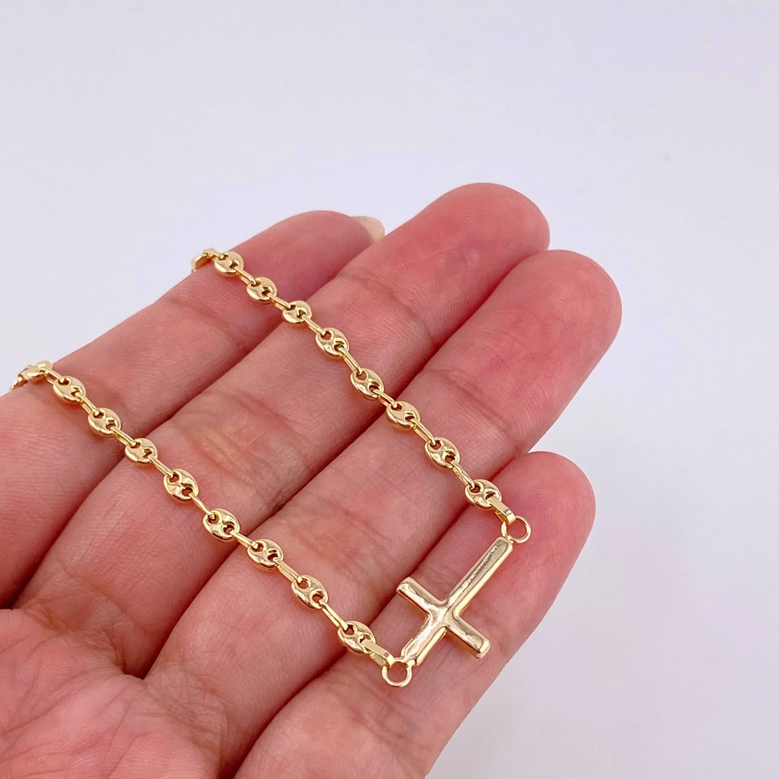 Pulso Gc Herraje Cruz Lisa 2.25 g / 17 cm / 3.2 mm Oro Amarillo 18K - Image 3
