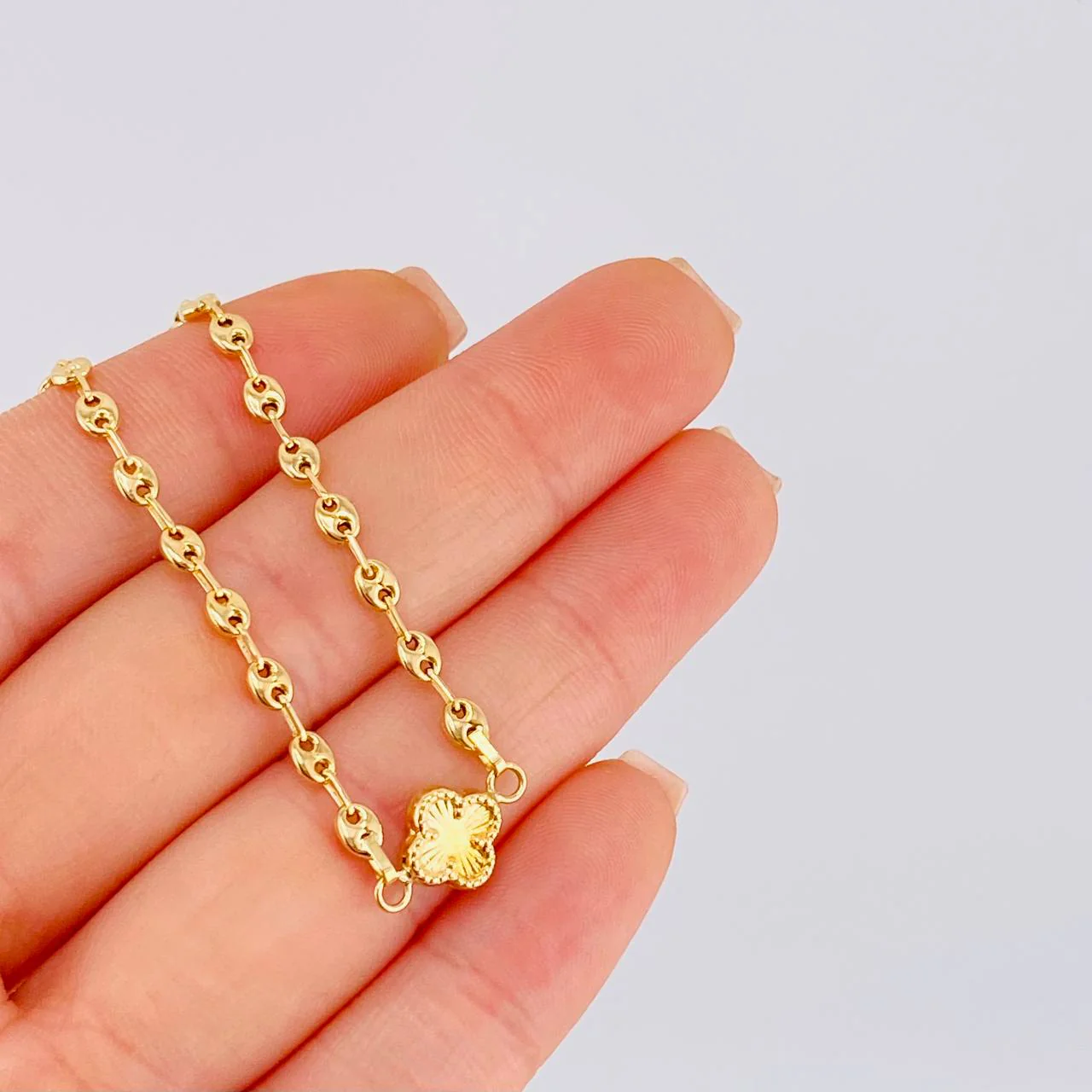 Pulso Gc Herraje Trebol 2.25 g / 19 cm / 3.1 mm Oro Amarillo 18K - Image 3