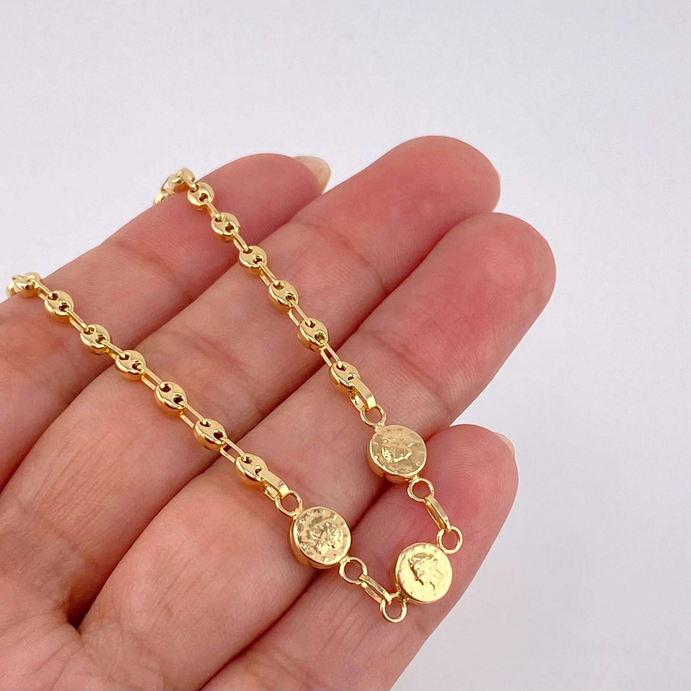 Pulso Gc Herraje Trio Moneda 2.75 g / 17.5 cm / 3.2 mm Oro Amarillo 18K - Image 3