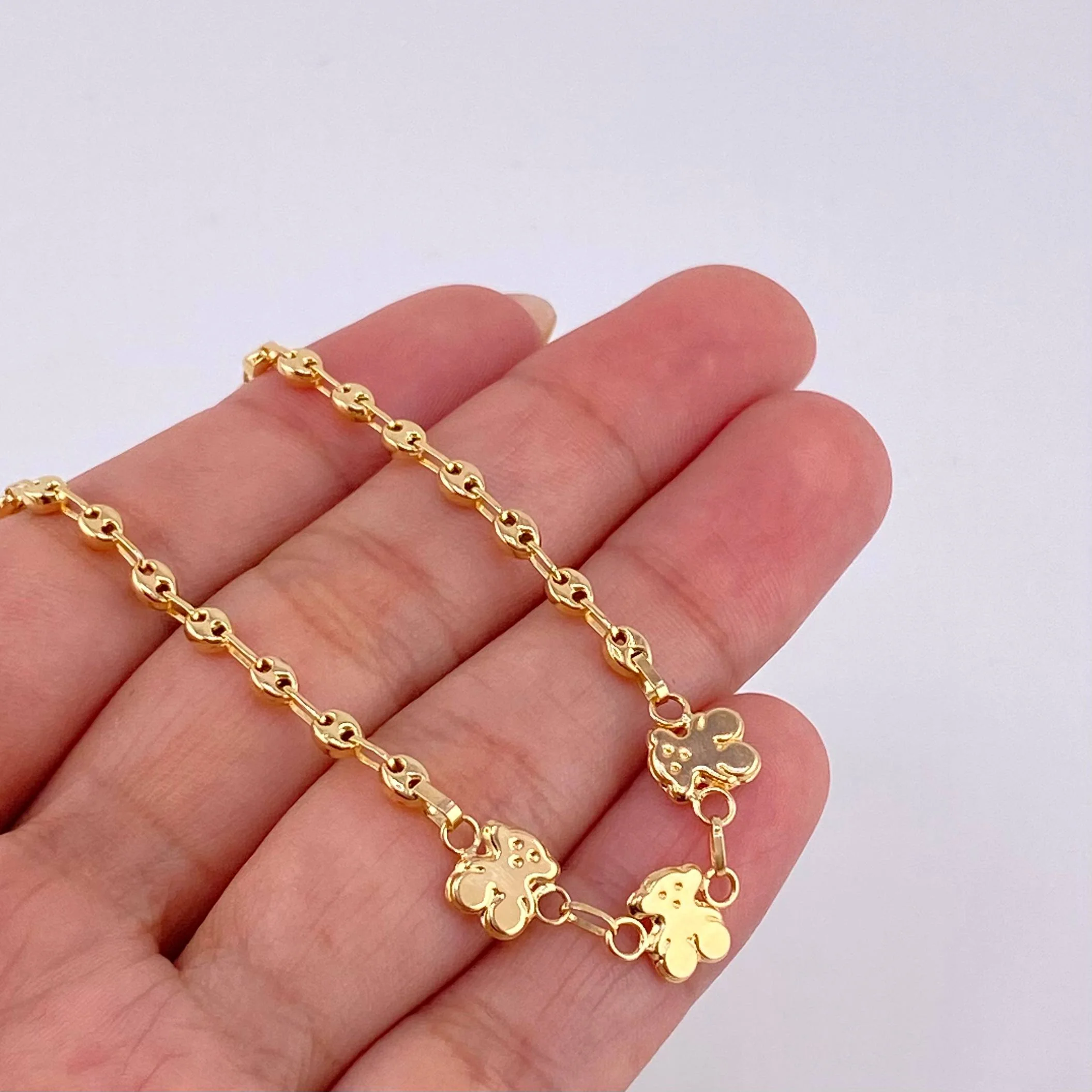 Pulso Gc Herraje Trio Osos 2.55 g / 18.2 cm / 3.2 mm Oro Amarillo 18K - Image 3