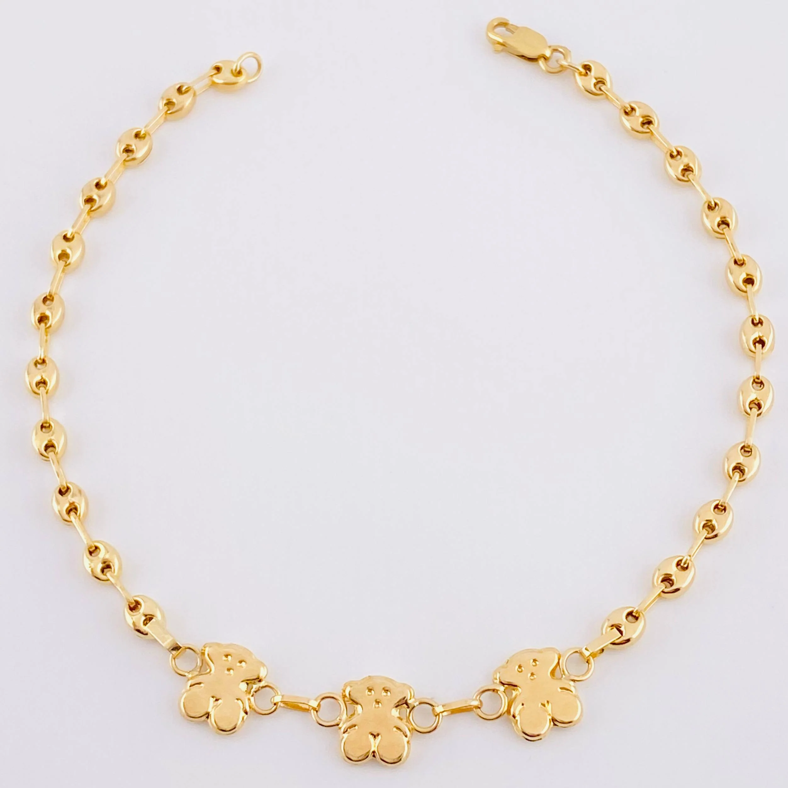 Pulso Gc Herraje Trio Osos 2.75 g / 18.5 cm / 3.2 mm Oro Amarillo 18K