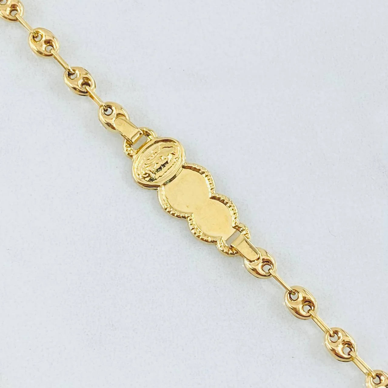 Pulso Gc Placa Nube Virgen Guadalupe 1.9gr / 14cm / 3.6mm Oro Amarillo 18K - Image 2