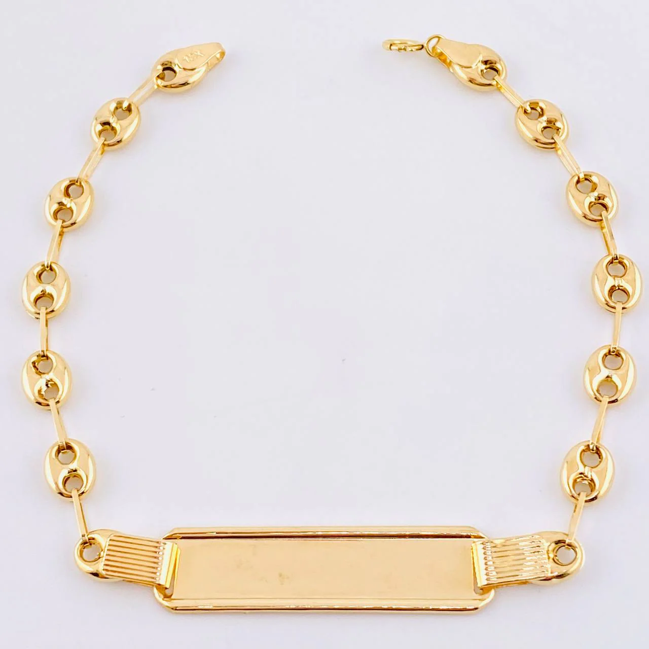 Pulso GC Placa Rectangular 4.25gr / 21.5cm / 5.4mm Oro Amarillo 18K