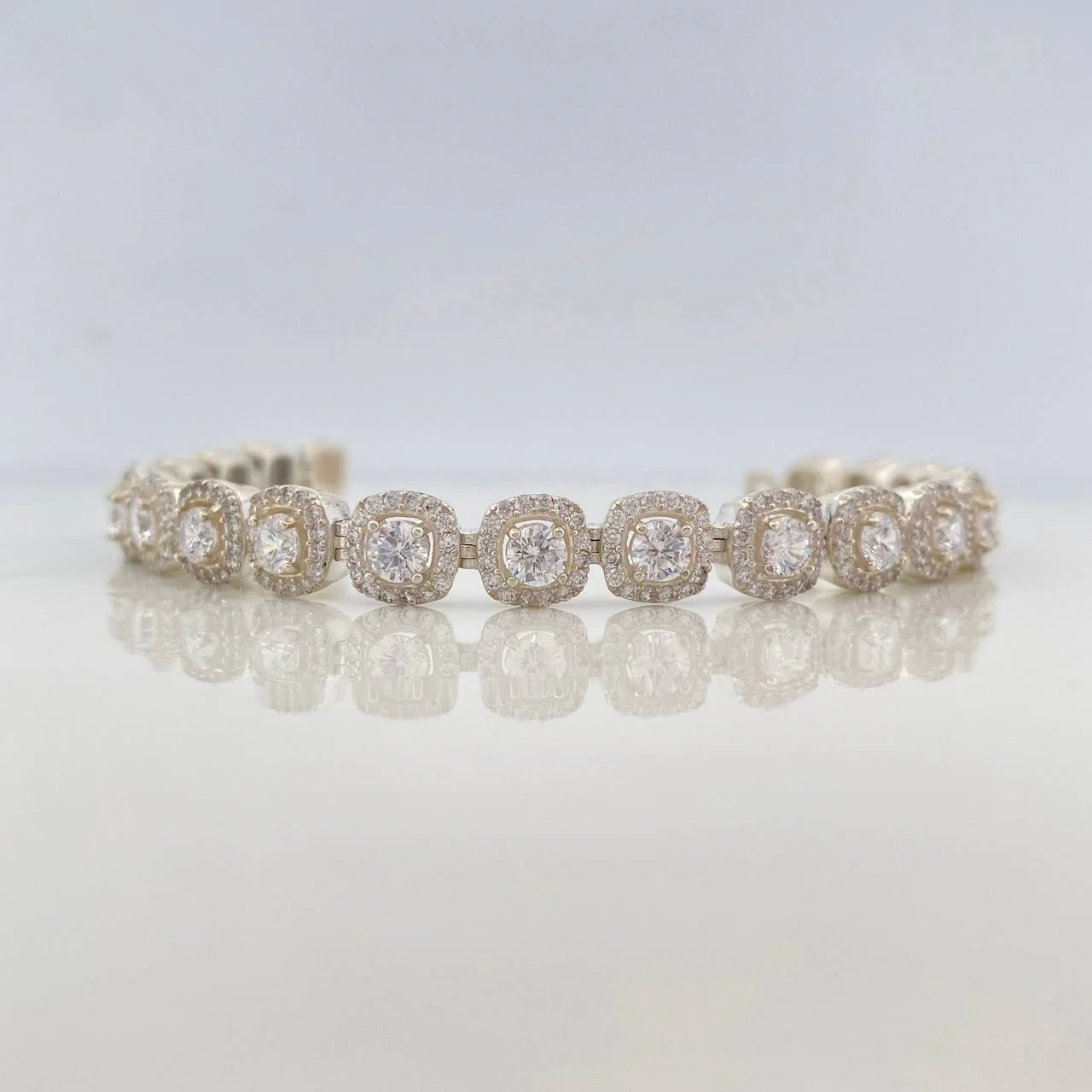 Pulso Halo Tennis 21.5 g / 17.5 cm / 7.37 mm Plata 925