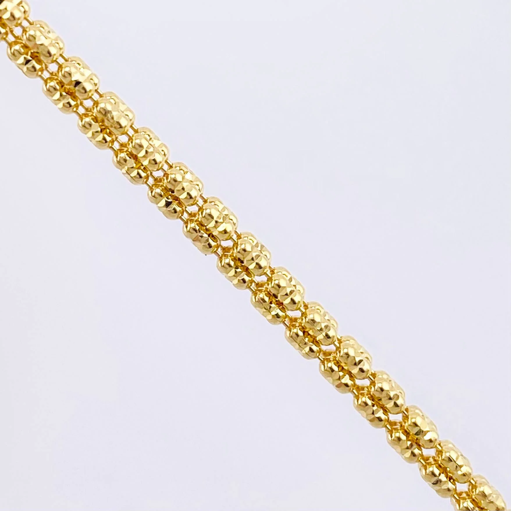 Pulso Ice Diamantada 5.65gr / 19.5cm / 2.4mm Oro Amarillo 18K - Image 3