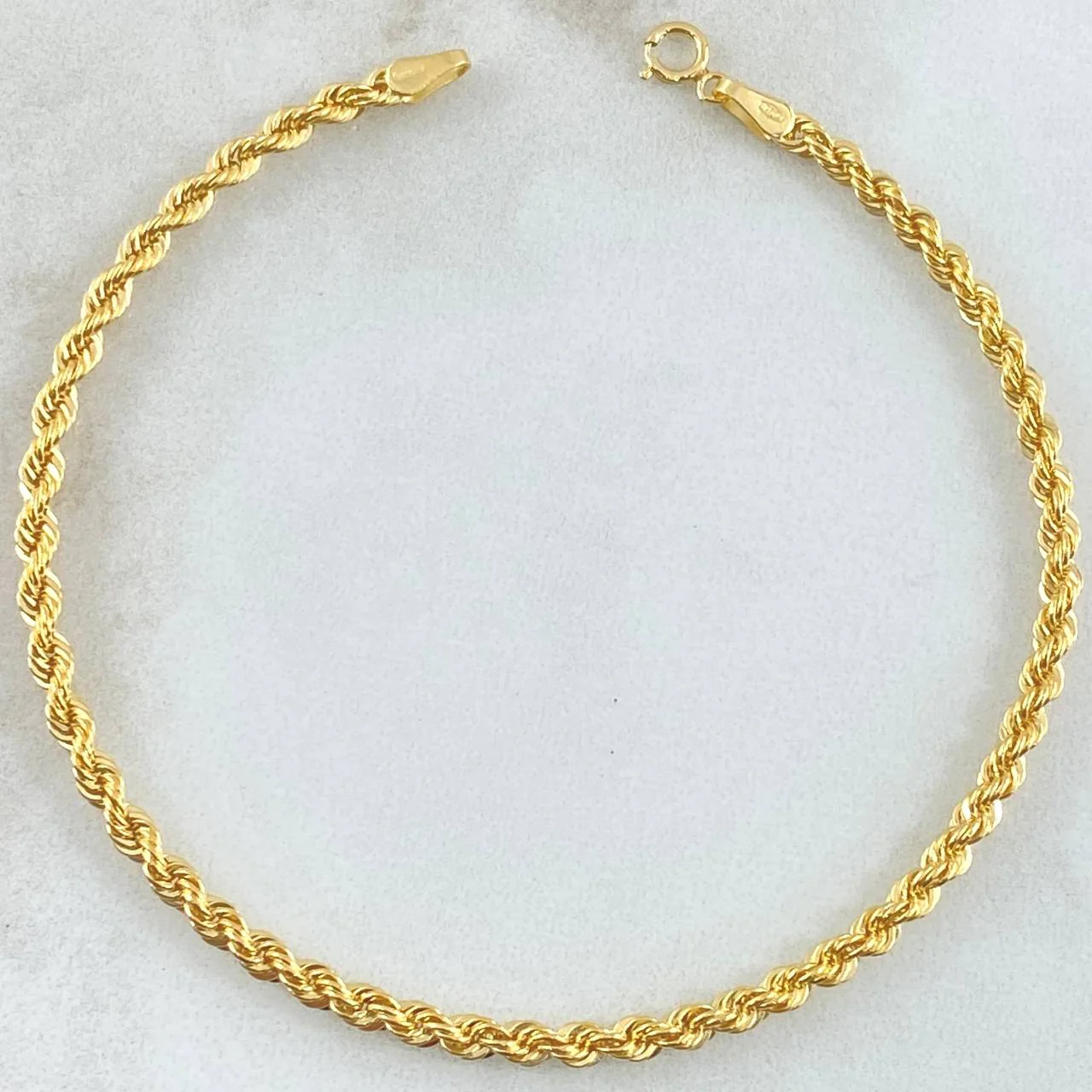 Pulso Lazo 2.4gr / 18.5cm / Oro Amarillo +3 18K