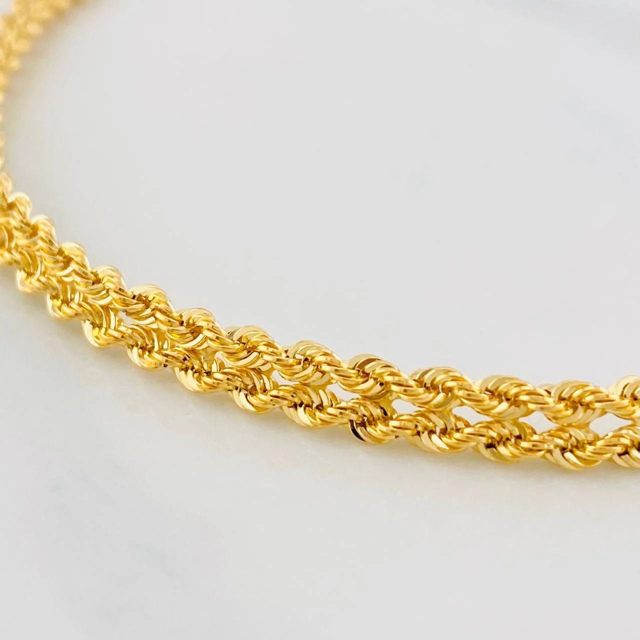 Pulso Lazo Corazon 2.75g / 19.3cm / 4.14mm Oro Amarillo 18K - Image 2