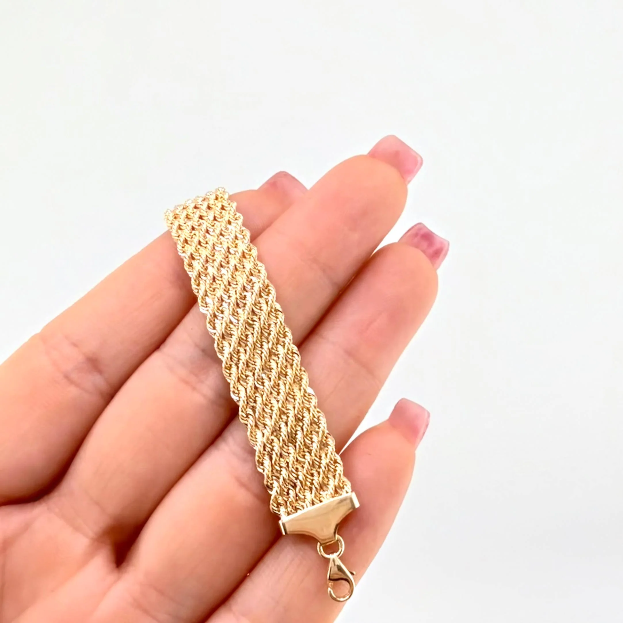 Pulso Lazo secuencial 6gr / 19.5cm / 11.5mm Oro Amarillo +3 18K © - Image 3