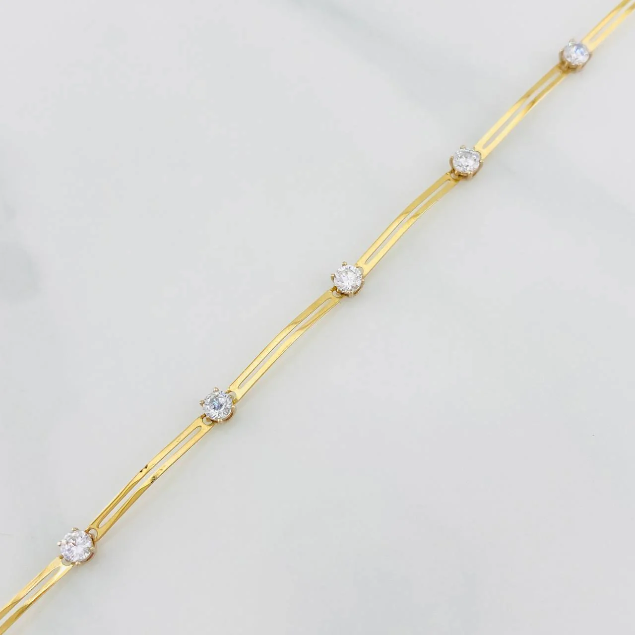 Pulso Línea doble 2.55g / 17.5cm-16.3cm / 1.8mm Oro Amarillo 18K - Image 3