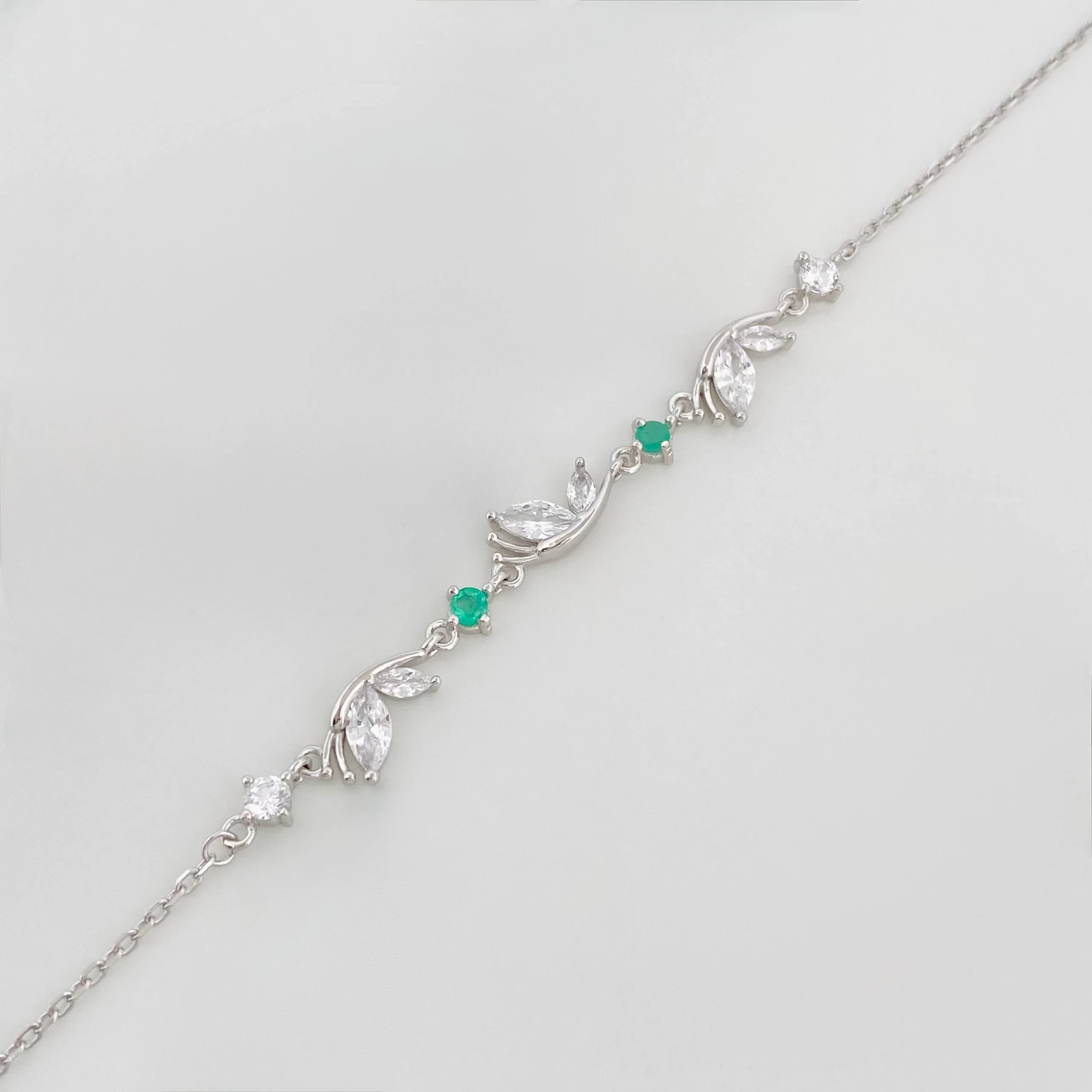 Pulso Mariposas Esmeralda 2.8 g / 22 cm / 1 mm Plata 925 - Image 3