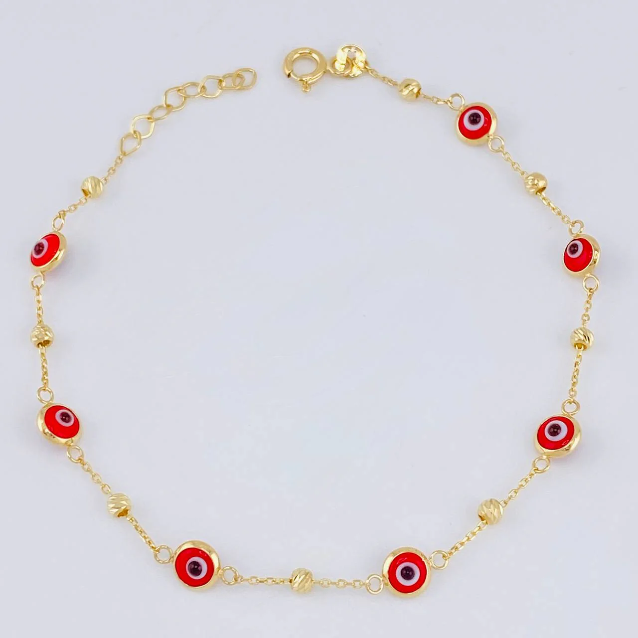 Pulso Modulable Ojo Turco 1.9 g / 19 cm - 18 cm / 2.5 mm Oro Amarillo 18K