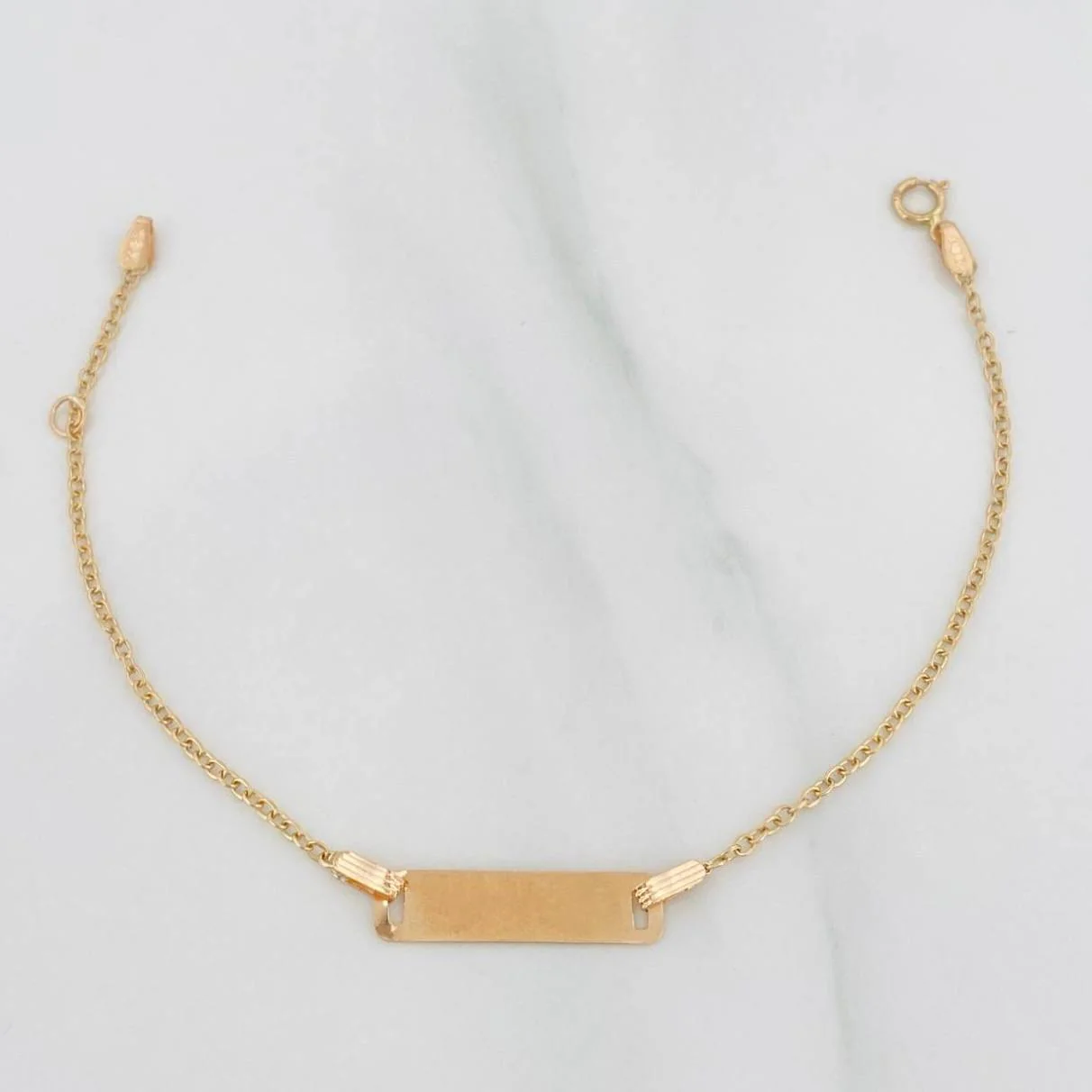 Pulso Modulable Placa Aro Seguido 1 g / 16 cm - 14 cm / 1.46 mm Oro Amarillo 18K