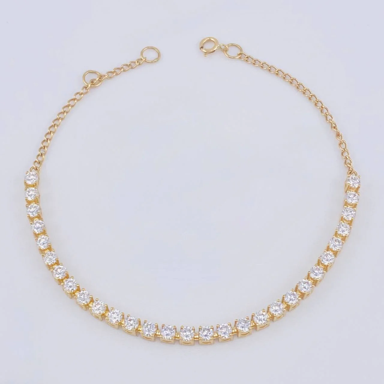 Pulso Modulable Tenis 5.15 g / 18 cm - 16 cm / 3,05 mm Oro Amarillo 18K