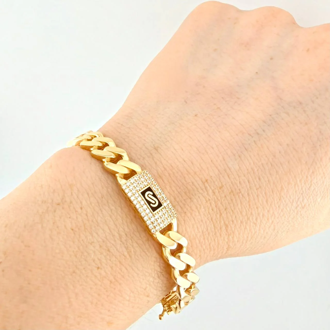 Pulso Monaco 10.85g / 18cm / 7.5mm Oro Amarillo 18K - Image 5