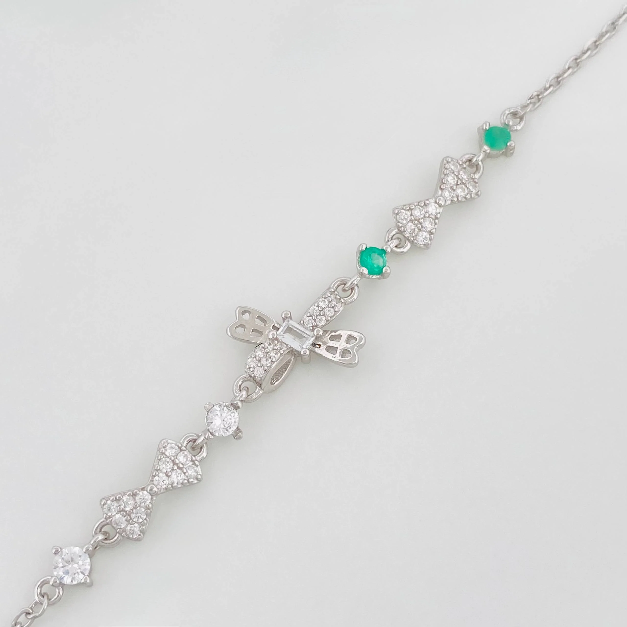 Pulso Moños Esmeralda 2.8 g / 20 cm / 1 mm Plata Rodinada 925 - Image 3