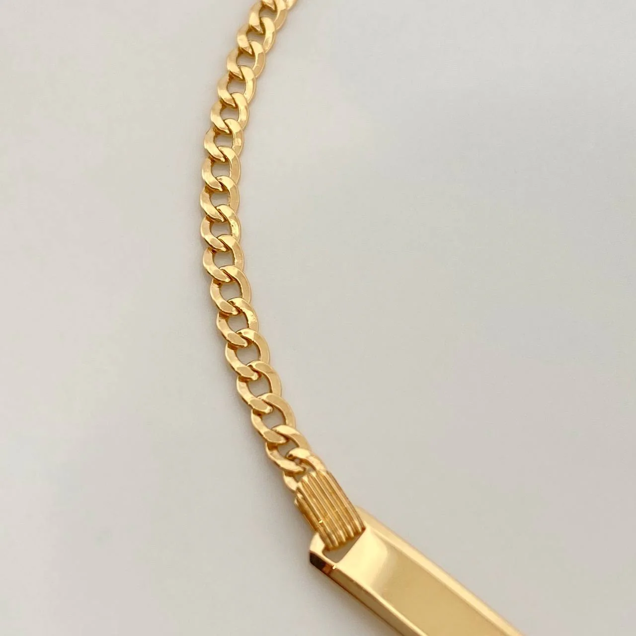 Pulso Placa Cubana 1.8gr / 16cm / 1mm Oro Amarillo +1 18K % - Image 3