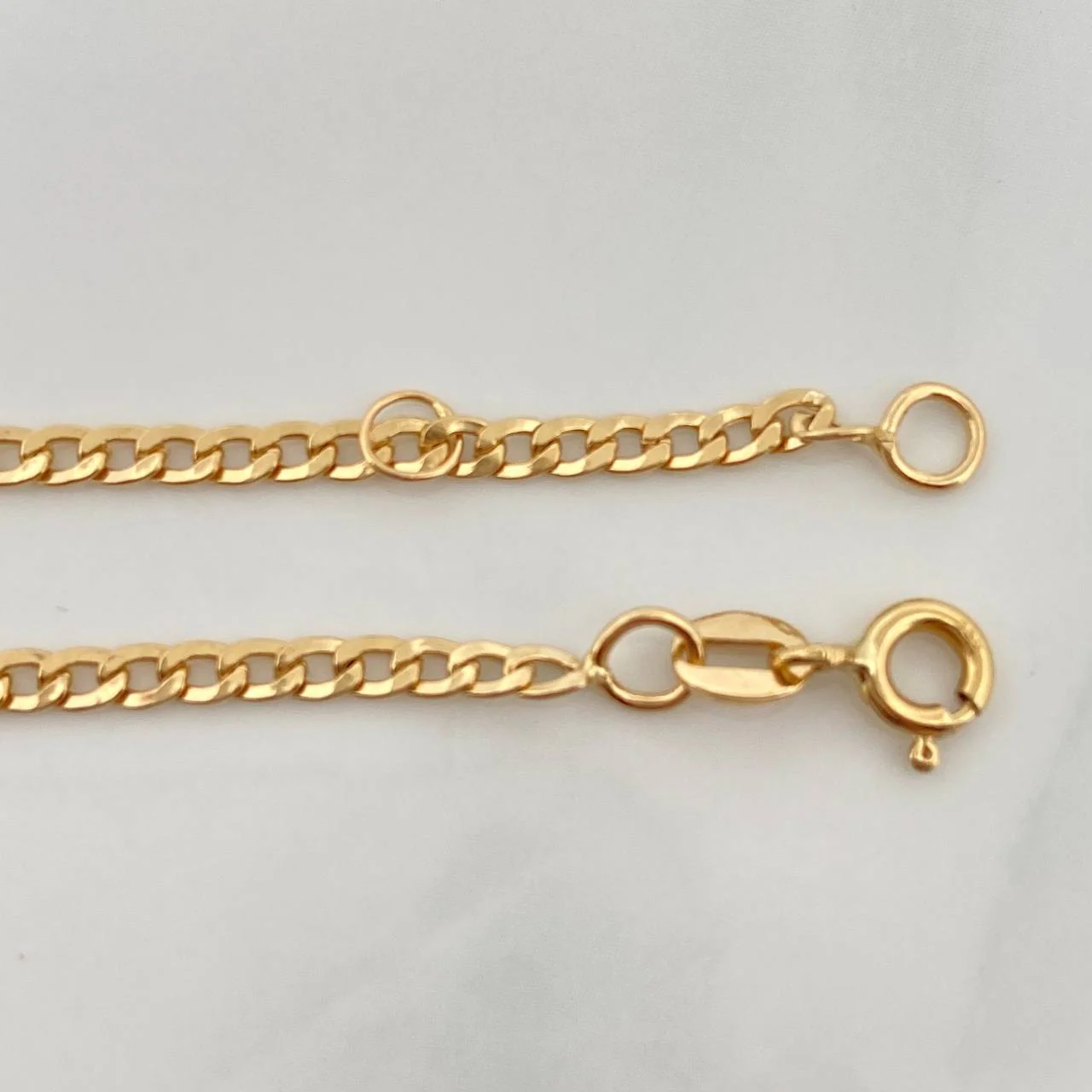 Pulso Placa Cubana 2.15gr / 15cm / 1mm Oro Amarillo +1 18K $ - Image 4