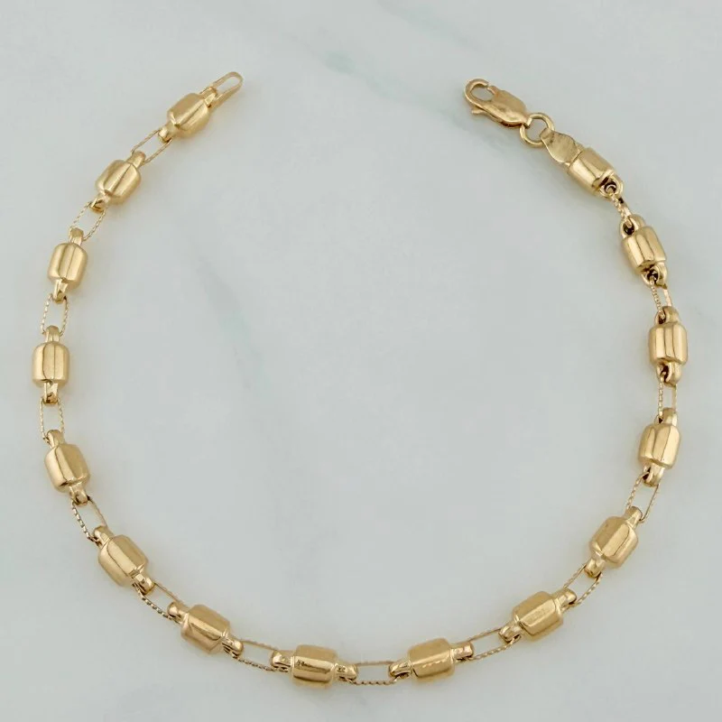 Pulso Rustico Barril 5.6 g / 21.5 cm / 4.35 mm Oro Amarillo 18K