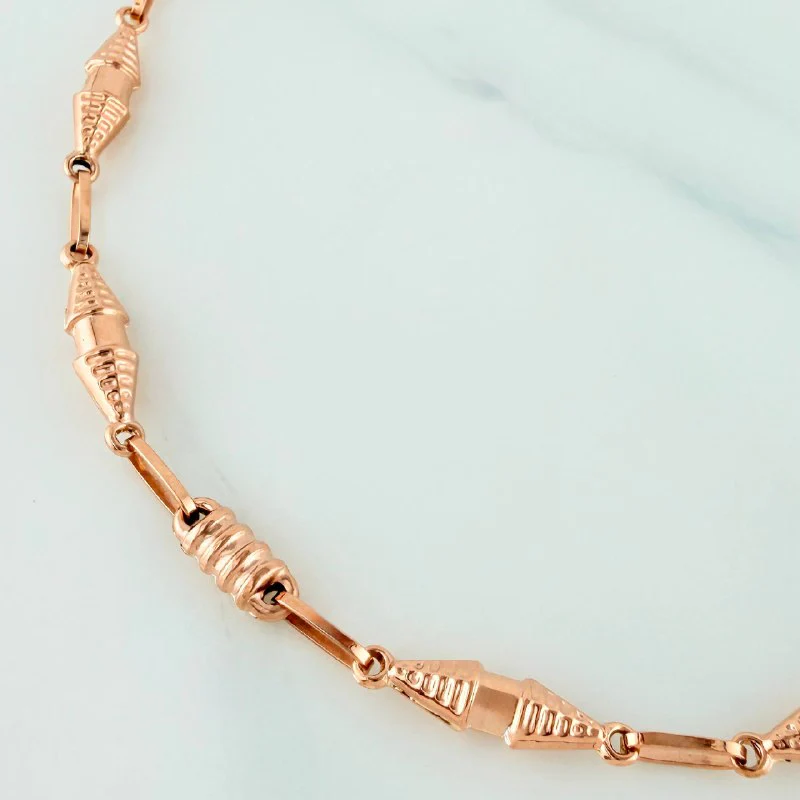 Pulso Rustico Dubai 3.45 g / 21 cm / 3.8 mm Oro Rosa 18K - Image 2