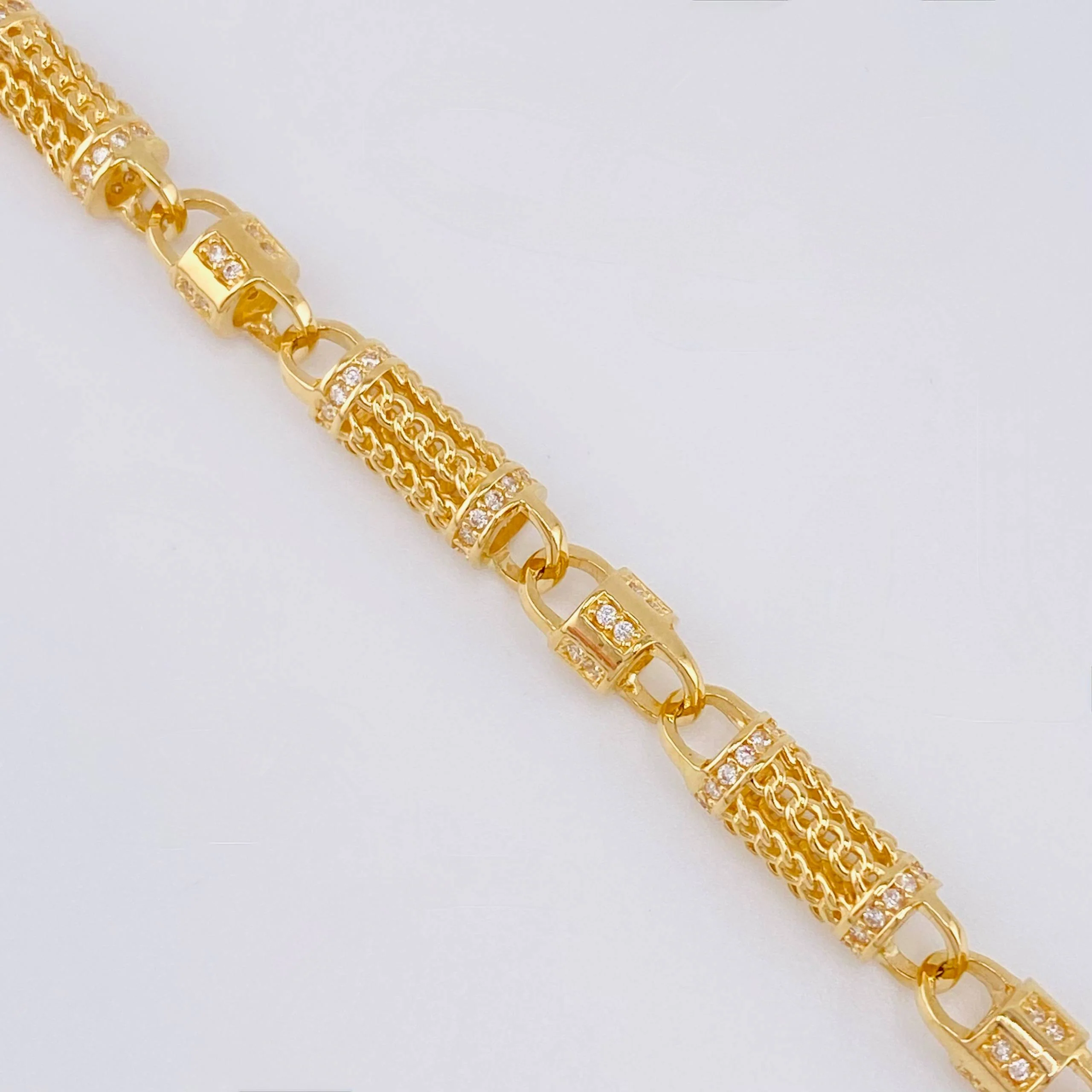 Pulso Rústico Malla Cilíndrica 20 g / 21 cm / 5,7 mm Oro Amarillo 18K - Image 3