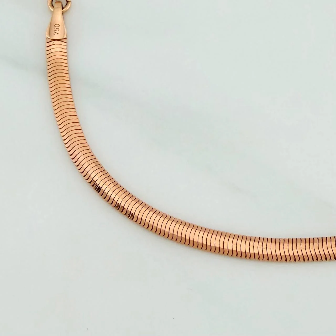 Pulso Serpiente 4.8gr / 18.2cm / 1.64mm Oro Rosa +3 18K $ - Image 2
