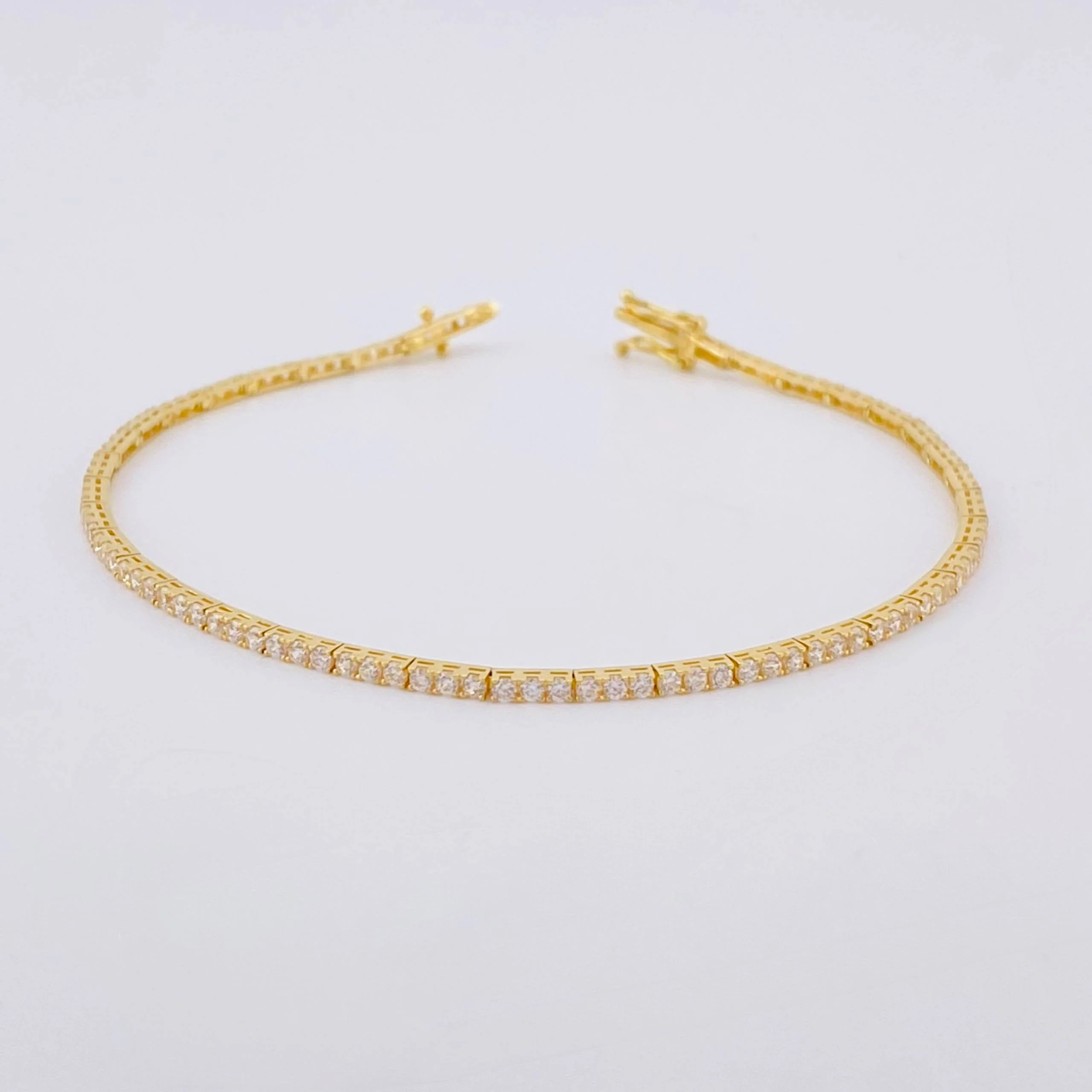 Pulso Tenis 4.15gr / 18cm / 1.6mm Oro Amarillo 18K - Image 2