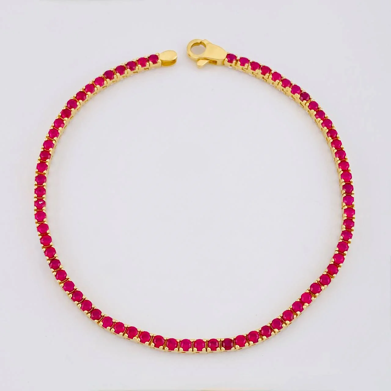 Pulso Tenis Doble Faz 7.25g / 18cm / 2.1mm Oro Amarillo 18K