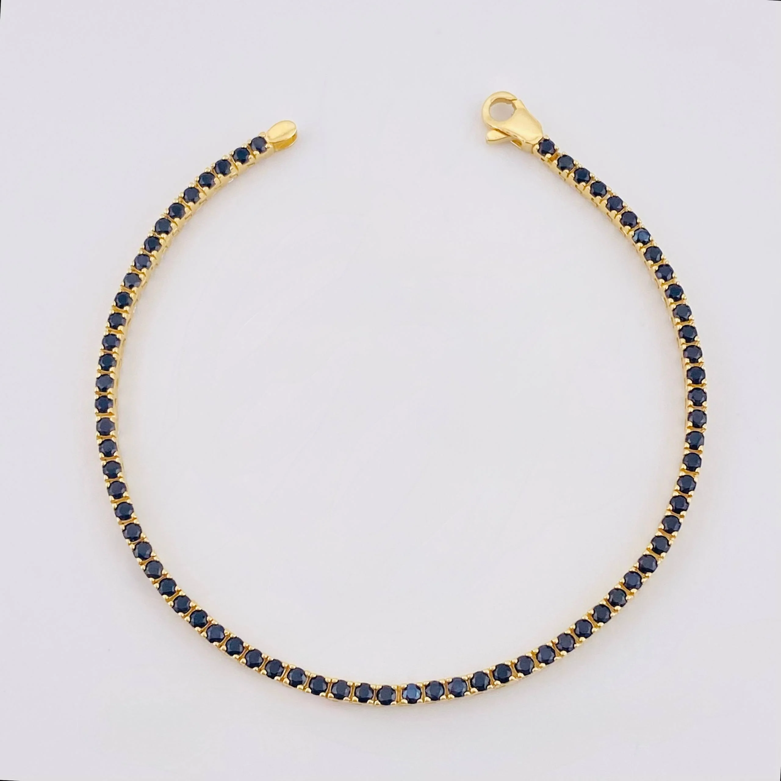 Pulso Tenis Doble Faz 7gr / 18cm / 2.8mm Oro Amarillo 18K