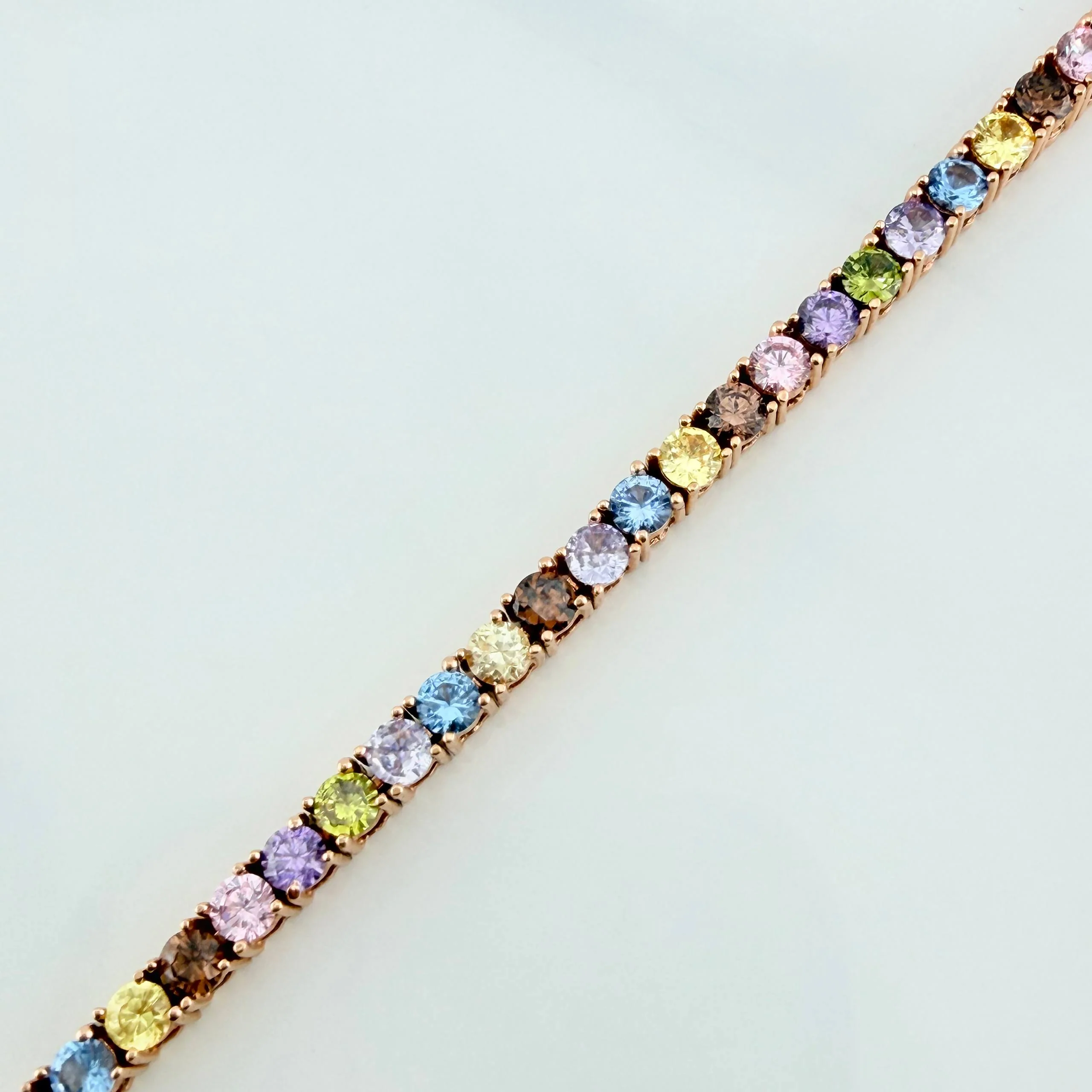 Pulso Tennis 13.35 g / 17.8 cm / 3.2 mm Oro Rosa 18K - Image 4