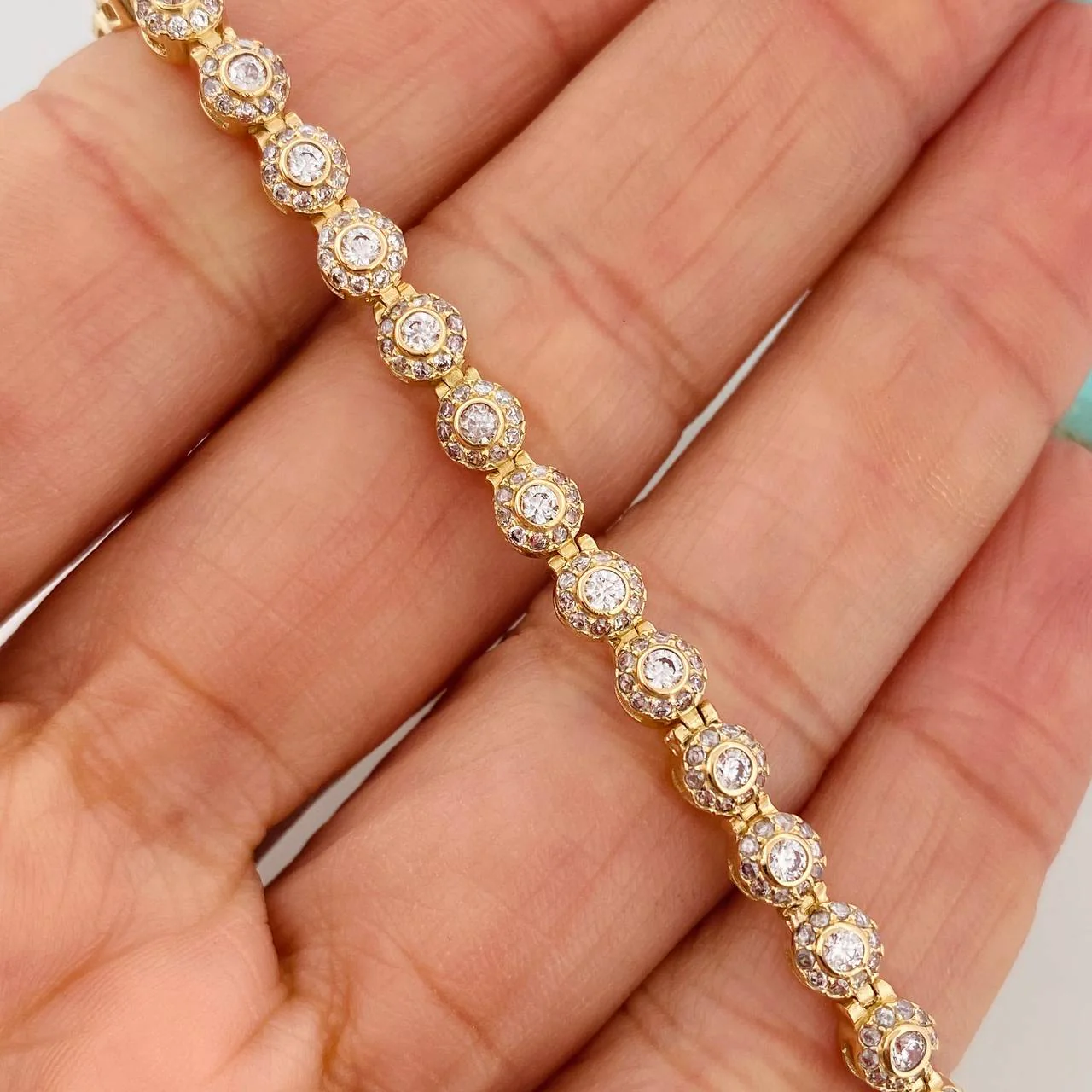 Pulso Tennis 8.95gr / 18cm / Oro Amarillo 18K & - Image 3