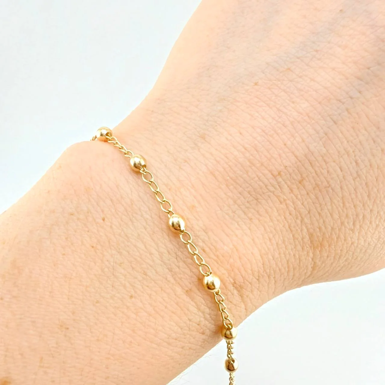 Pulso Tipo Militar Liso 1.75 g / 18 cm / 3 mm Oro Amarillo 18K - Image 4