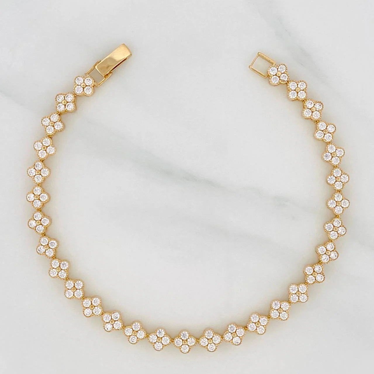 Pulso Trebol 12.35g / 20.5cm / 5.74mm Oro Amarillo 18K