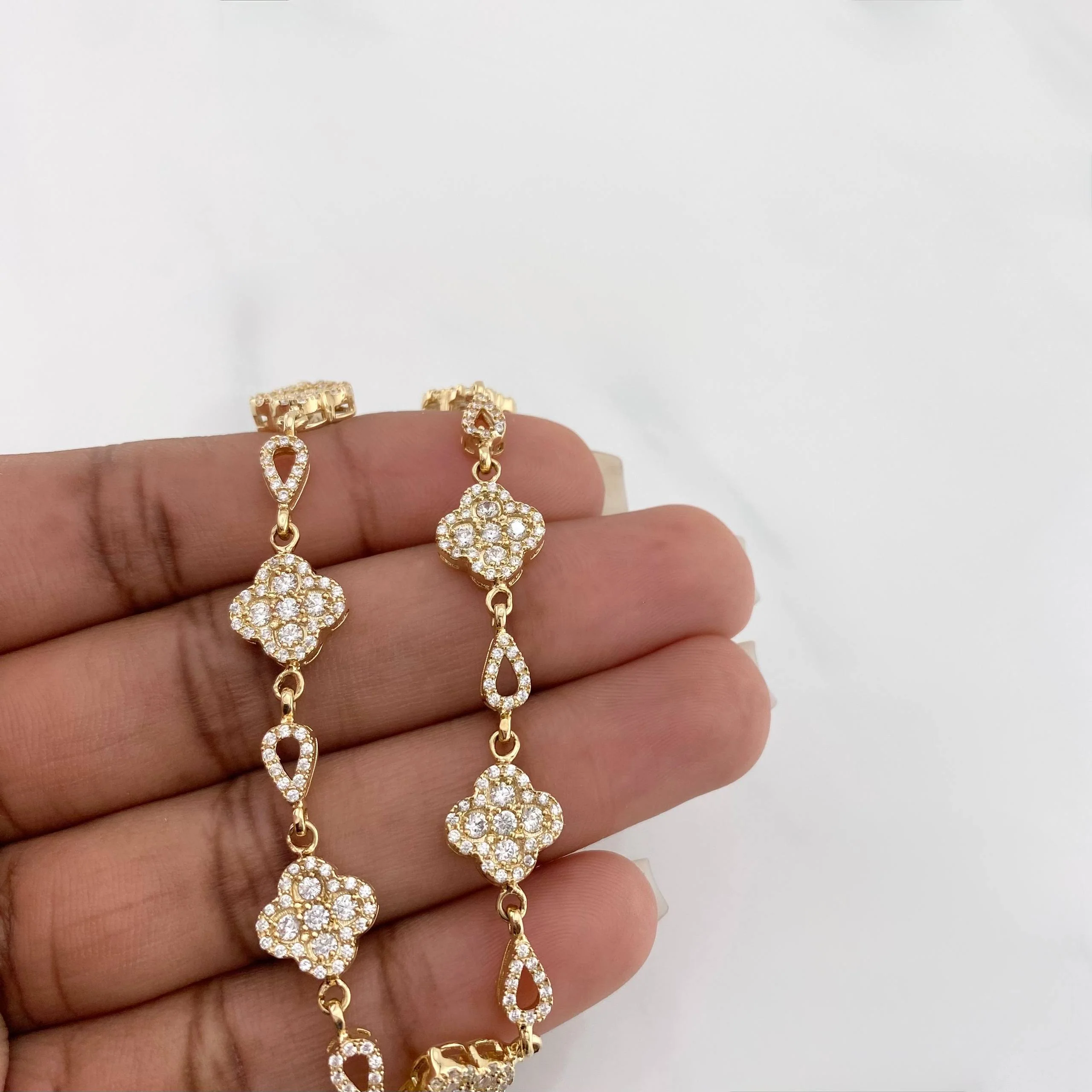 Pulso Trebol 12 g / 19.8 cm / 4.32 mm Oro Amarillo 18K - Image 4