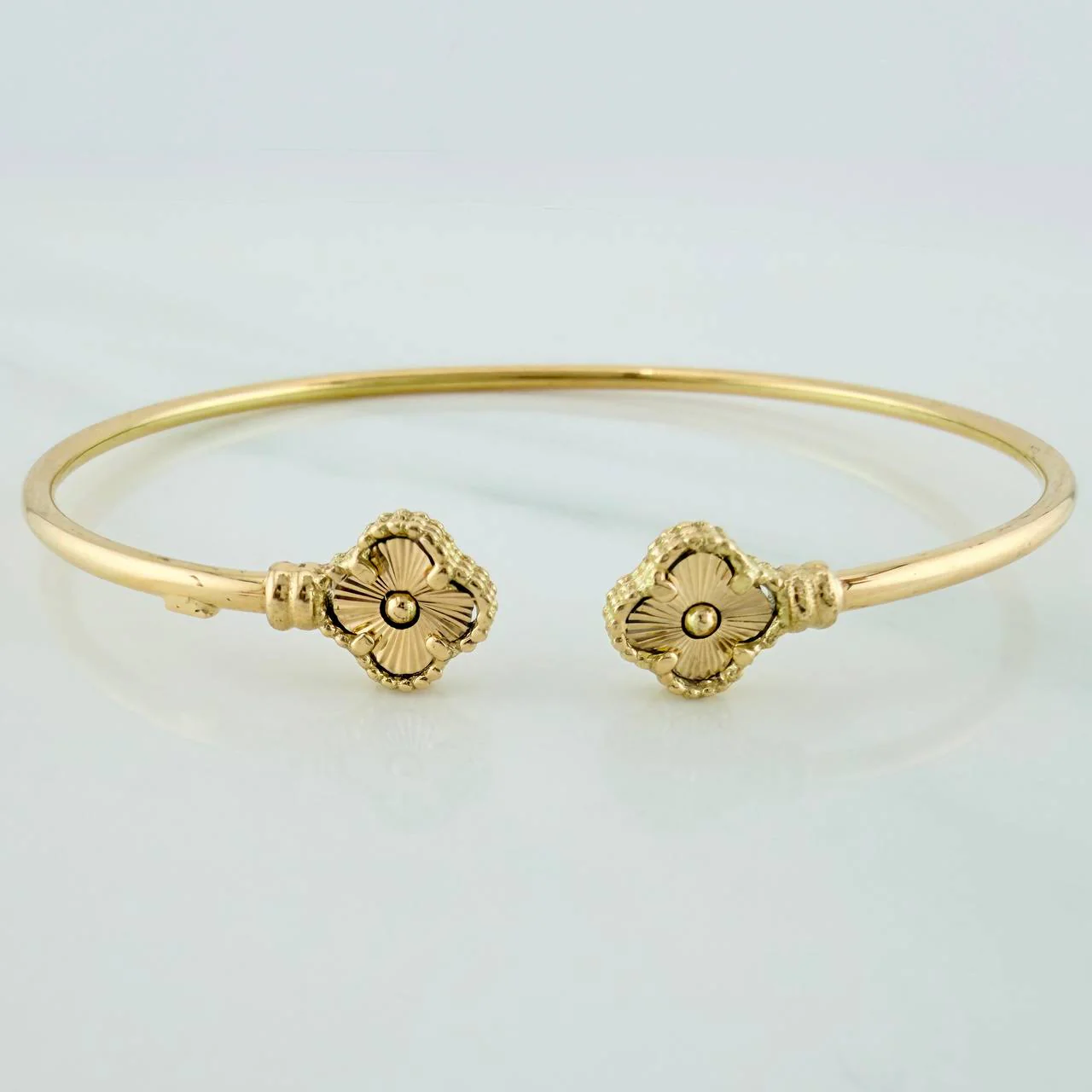 Pulso Trebol 3.35gr / 18cm / 2mm Oro Amarillo Nac.Esp. 18K %