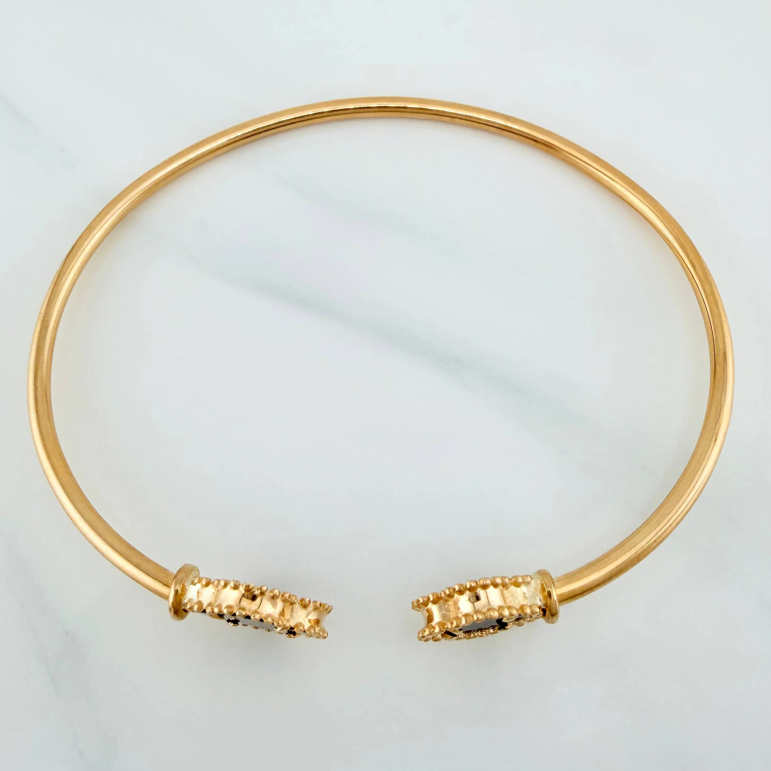 Pulso Trebol 6.25 g / 18.5 cm / 2 mm Oro Amarillo 18K - Image 2