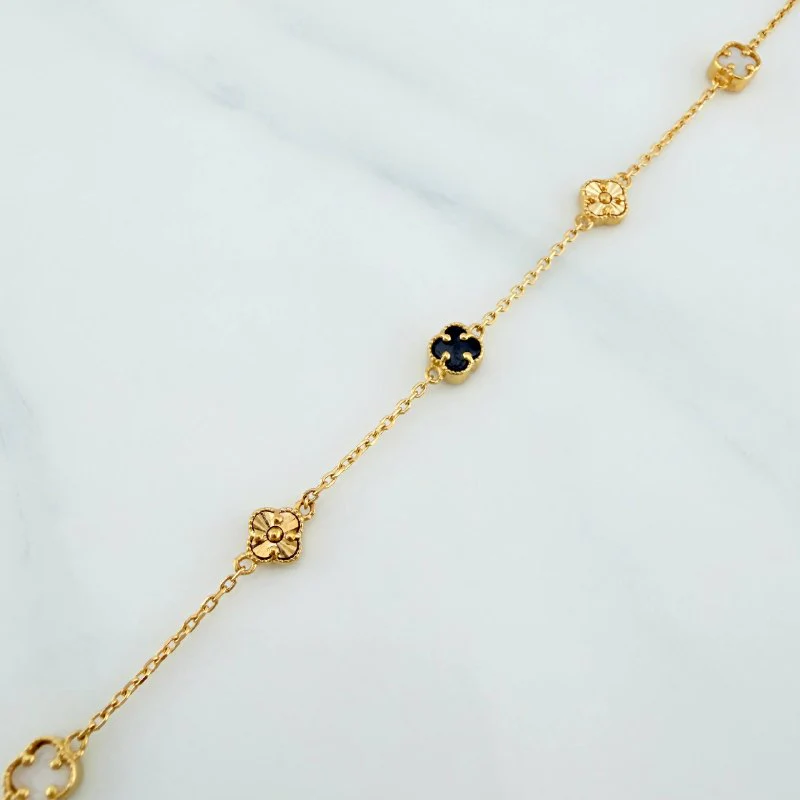 Pulso Trebol Aro Seguido 3.2 g / 20.7 cm / 4.8 mm Oro Amarillo 18K - Image 3