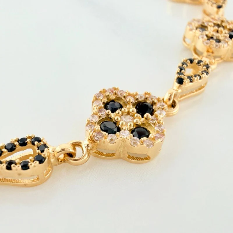 Pulso Trebol Gota 12.4 g / 20 cm / 9.5 mm Oro Amarillo 18K - Image 3
