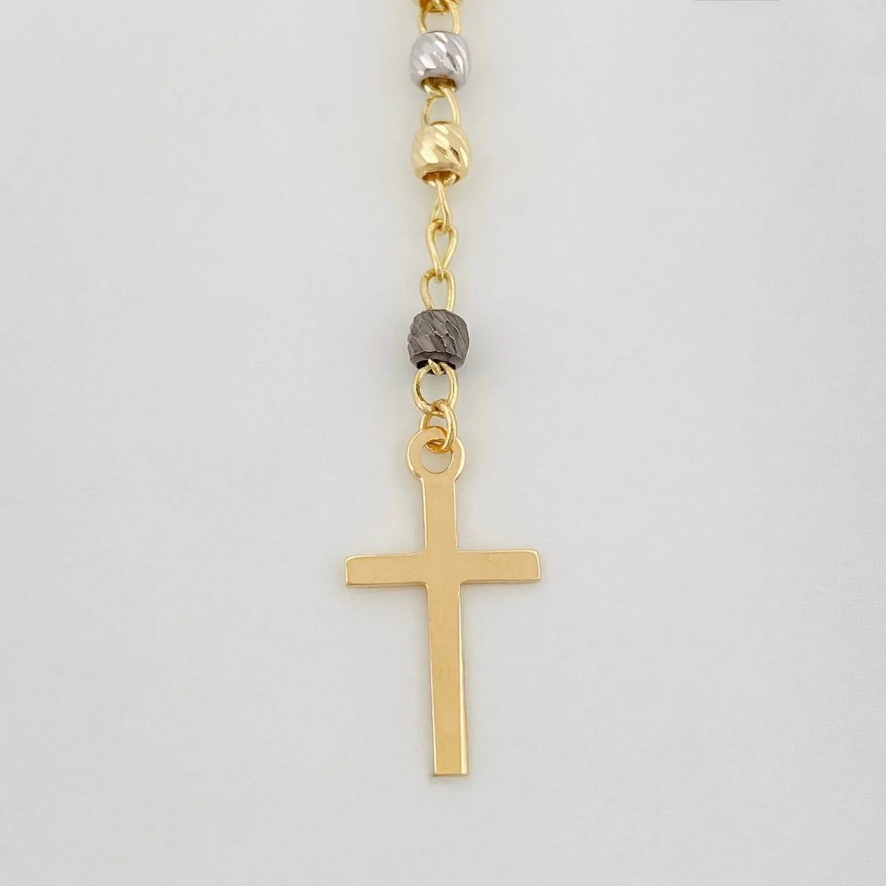 Rosario Virgen Milagrosa 5.95 g / 53 cm / 2.58 mm Tres Oros 18K - Image 3
