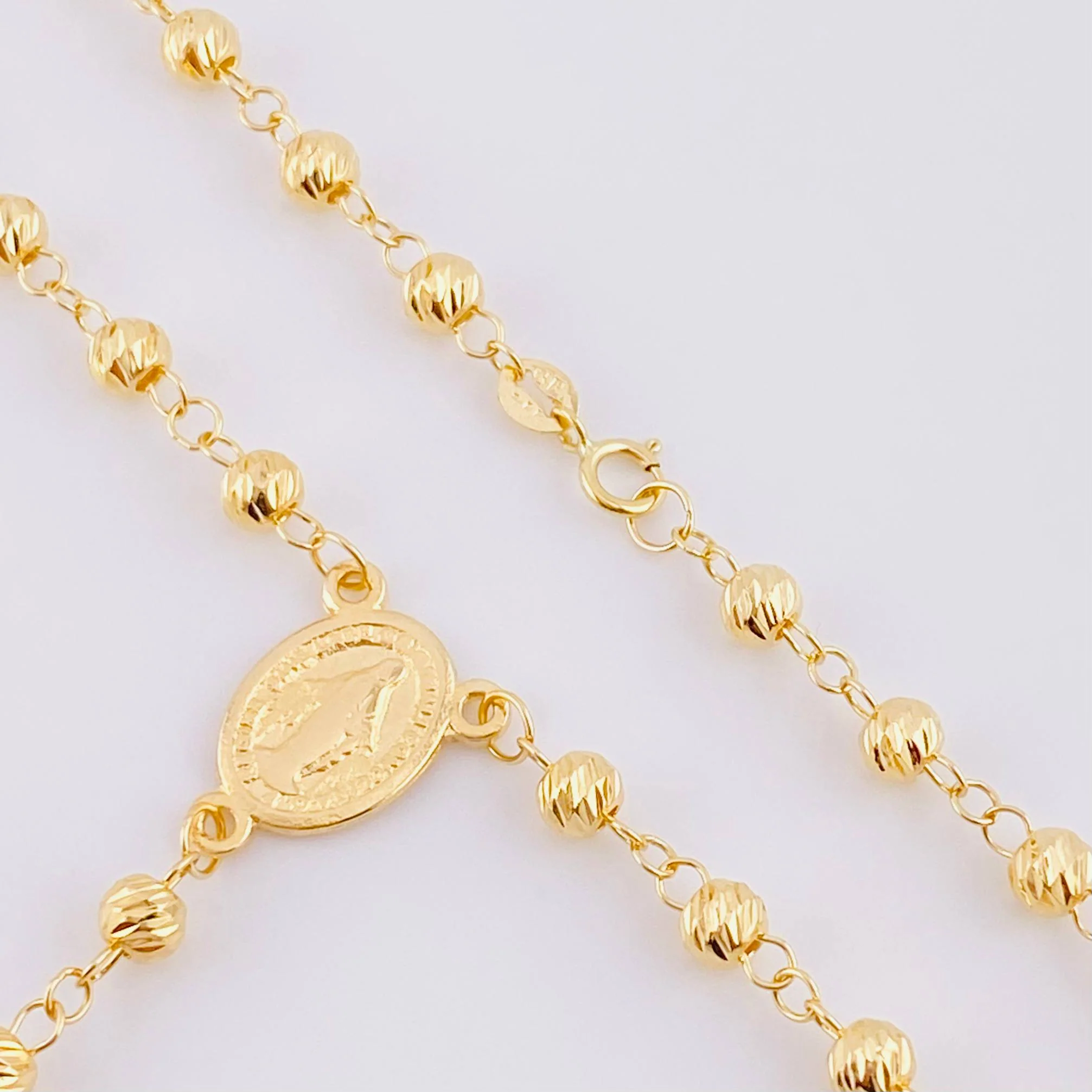 Rosario Virgen De La Milagrosa 9.75 g / 58 cm / 4 mm Oro Amarillo 18K - Image 3