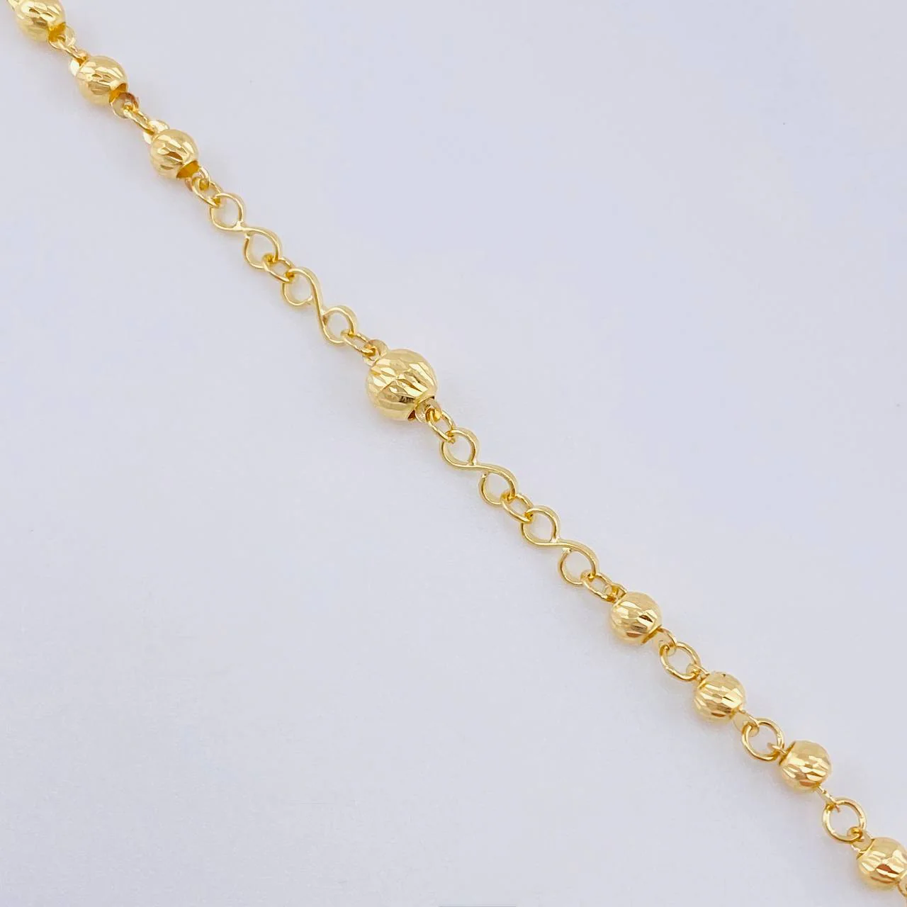 Rosario Virgen Guadalupe Diamantado 7.65 g / 47.5 cm / 3 mm - 4 mm Oro Amarillo 18K - Image 9