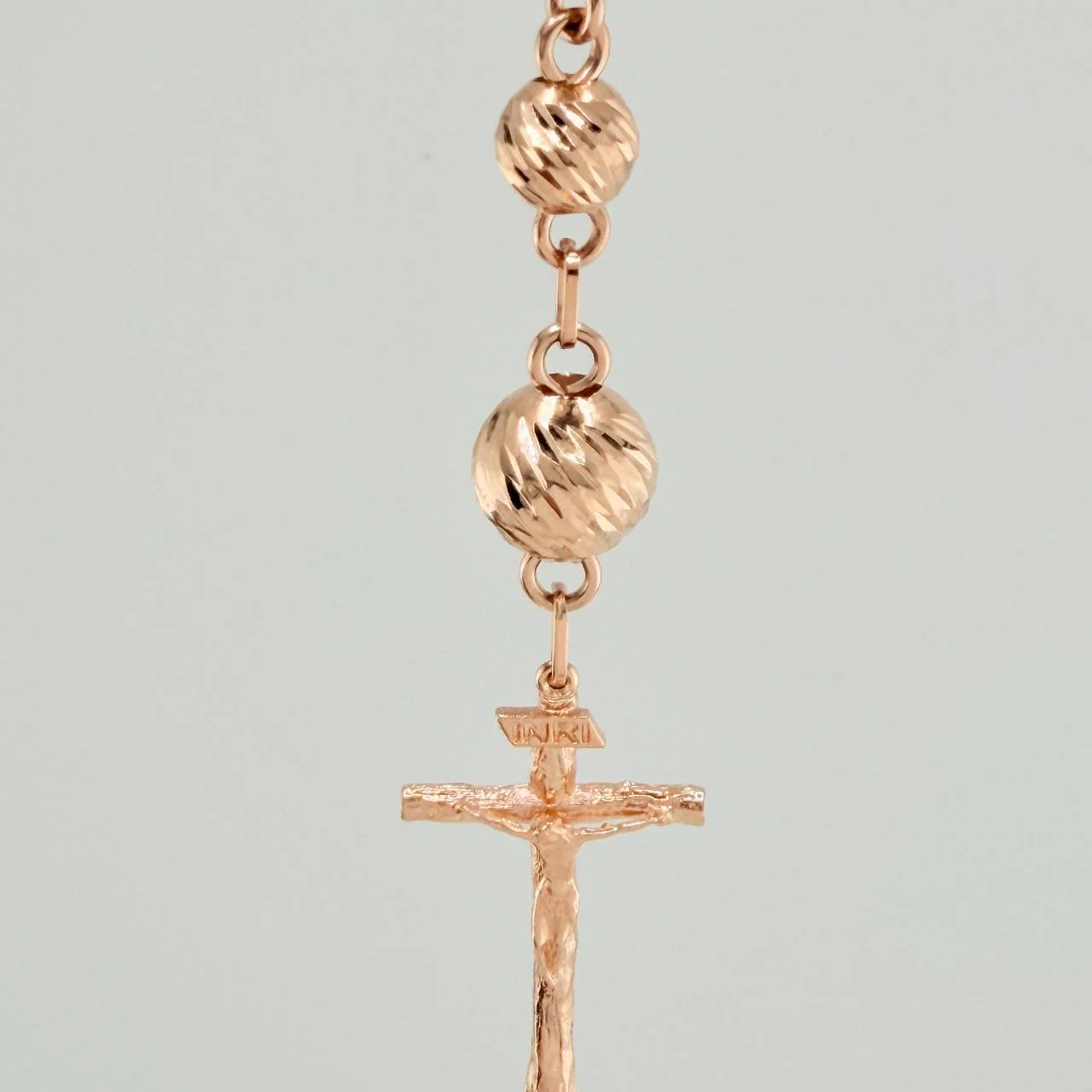 Rosario Virgen Maria 19.1gr / 62cm / 8mm-5mm Oro Rosa 18K & - Image 4