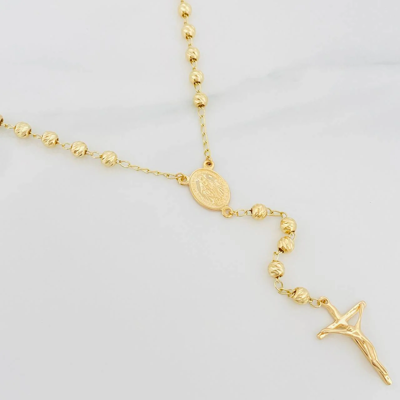 Rosario Virgen Milagrosa 11.45 g / 60 cm / 1.2 mm Oro Amarillo 18K