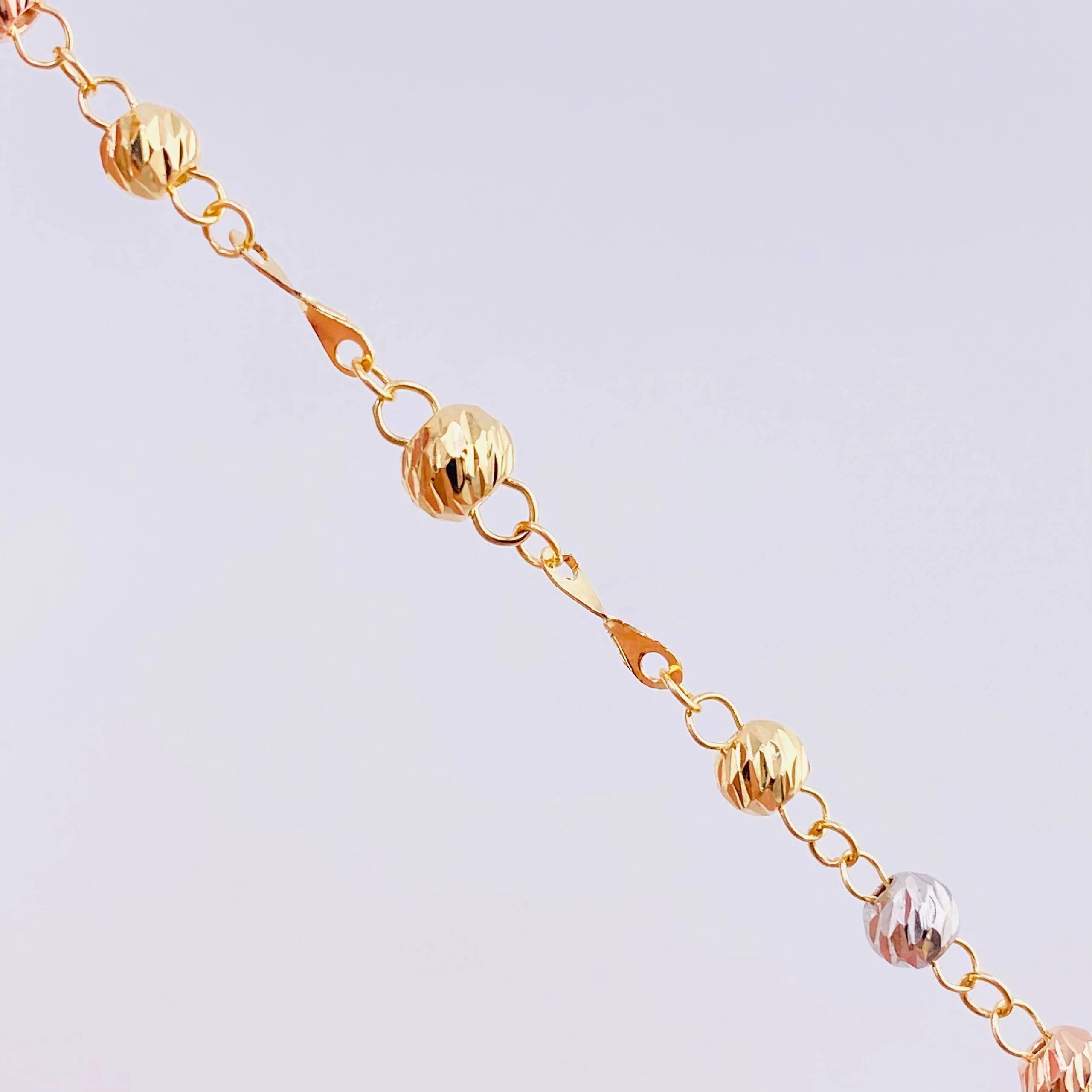Rosario Virgen Milagrosa 5.95g / 47cm / 3mm Tres Oros 18K - Image 3