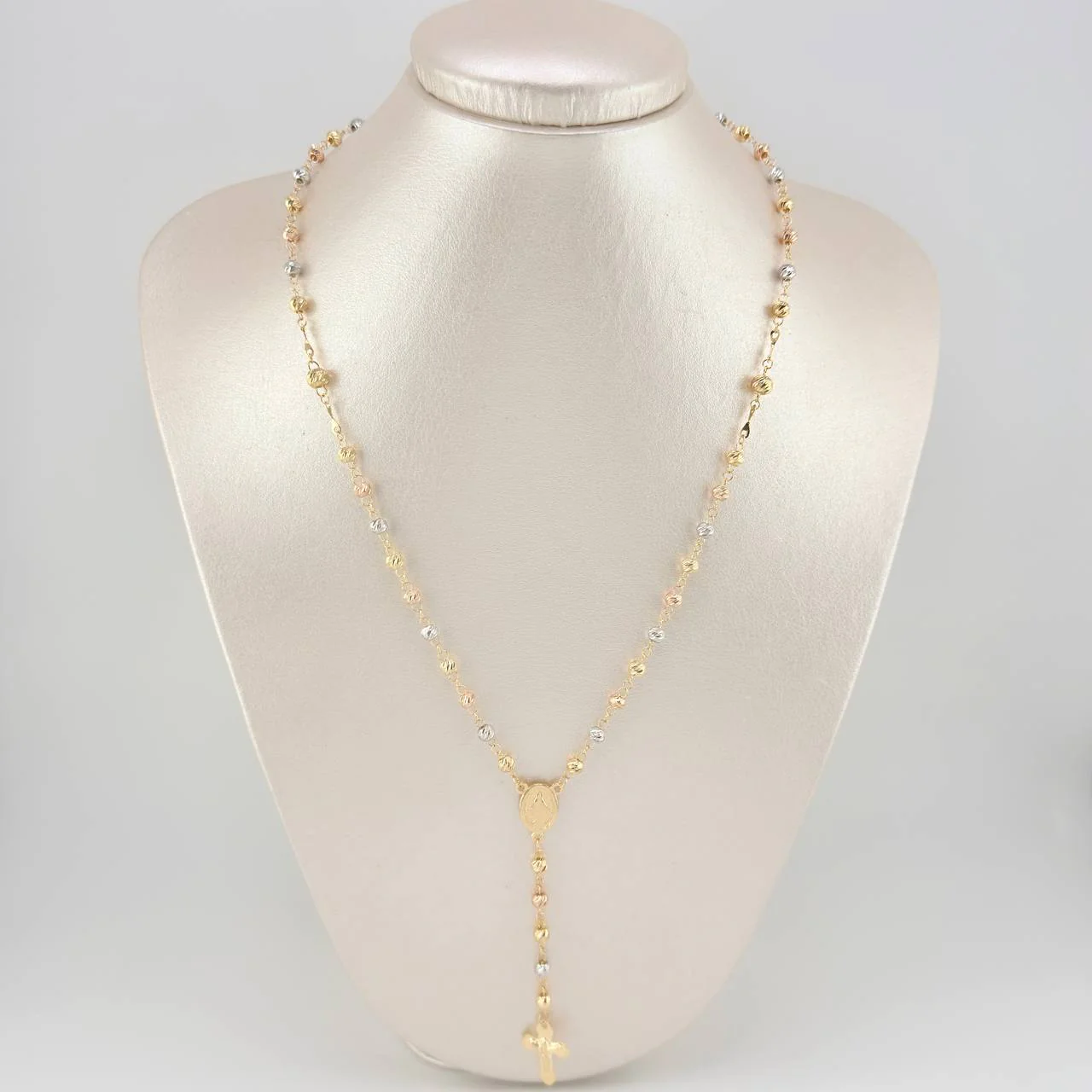 Rosario Virgen Milagrosa 6.1g / 51cm / 3mm Tres Oros 18K - Image 6
