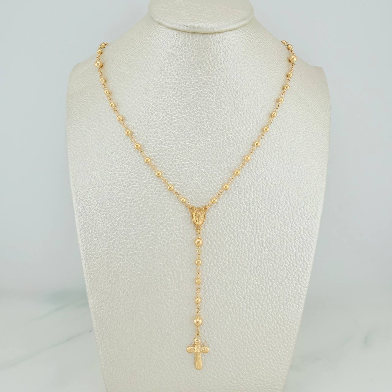 Rosario Virgen Milagrosa 6.1gr / 51cm / 3mm-4mm Oro Amarillo 18K & - Image 7